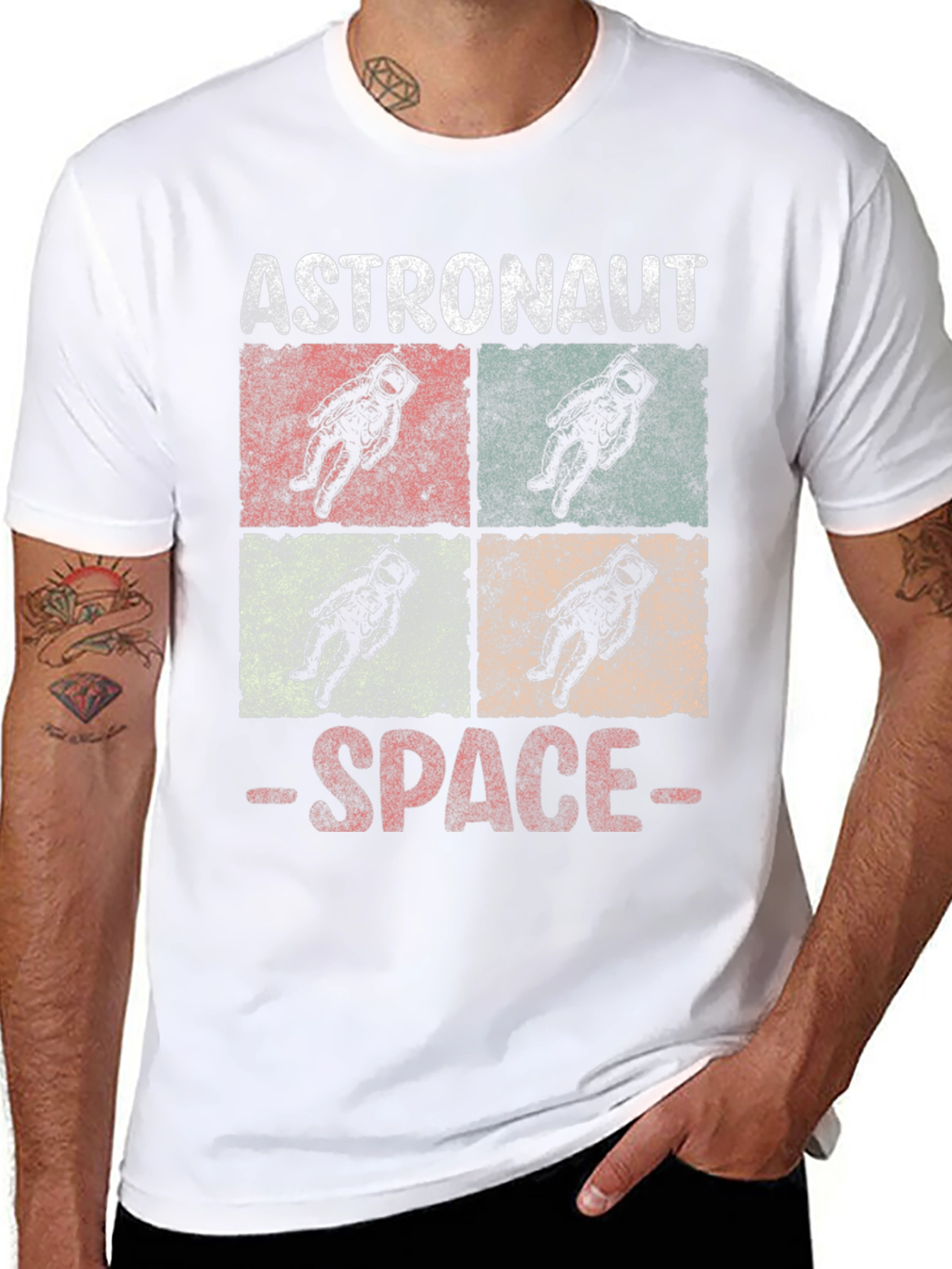 Astronaut Space Retro T-Shirt