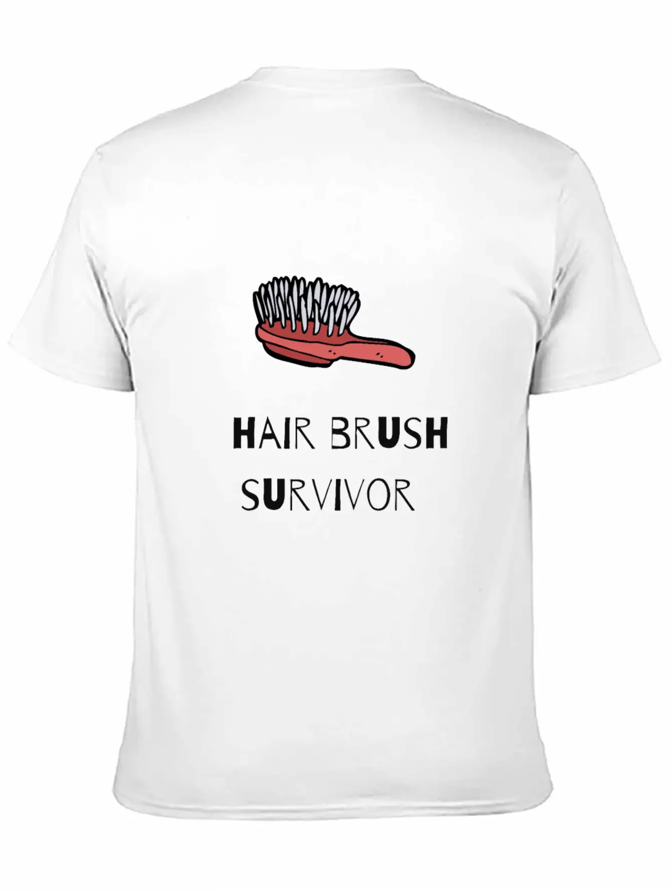 Hair Brush Survivor Basic Graphic T-Shirt – Daily Comfort In Soft Cotton