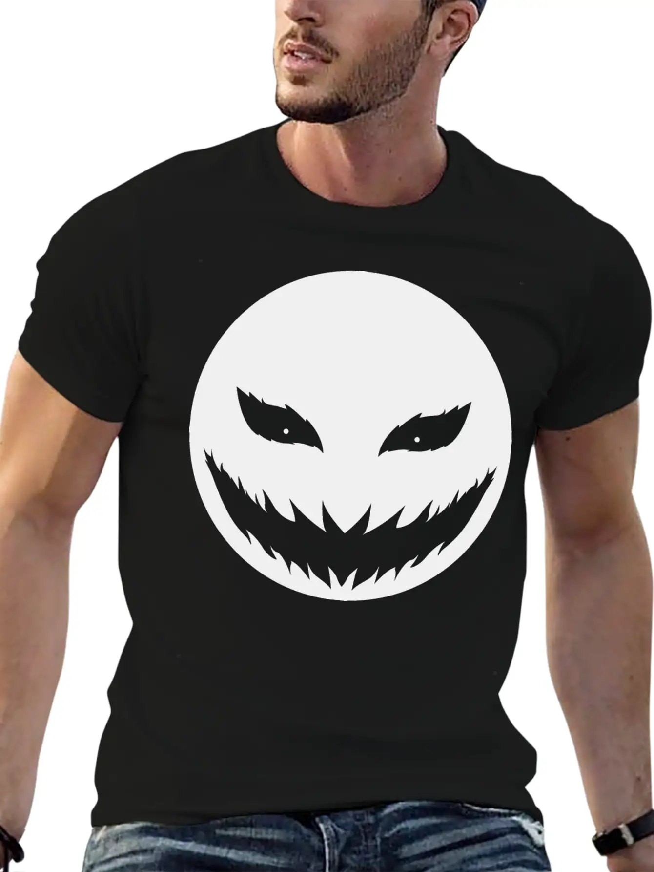 HALLOMOON NIGHT Basic Graphic T-Shirt – Daily Comfort In Soft Cotton