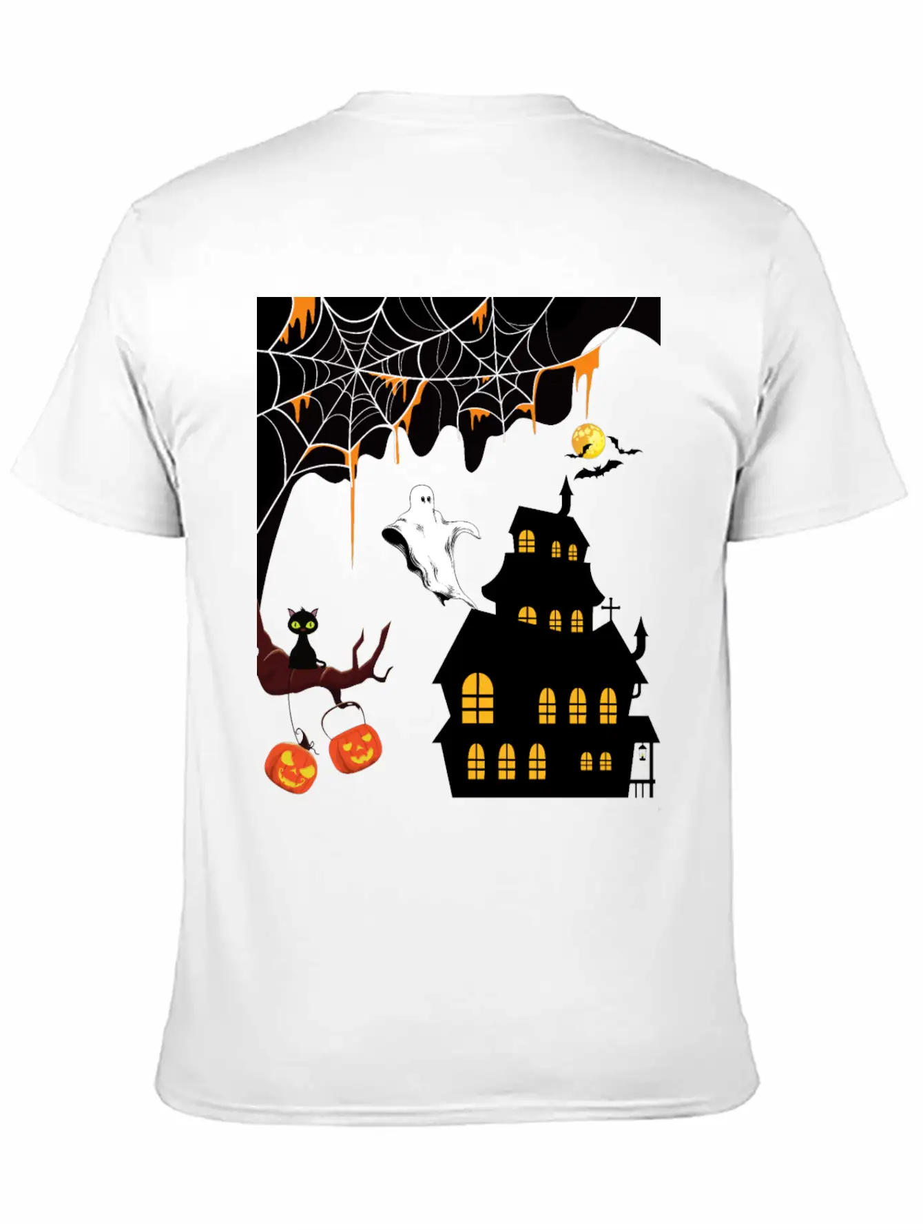Halloween Celebration Theme Designs Stylish Everyday T-Shirt – Unisex Basic Cotton Tee