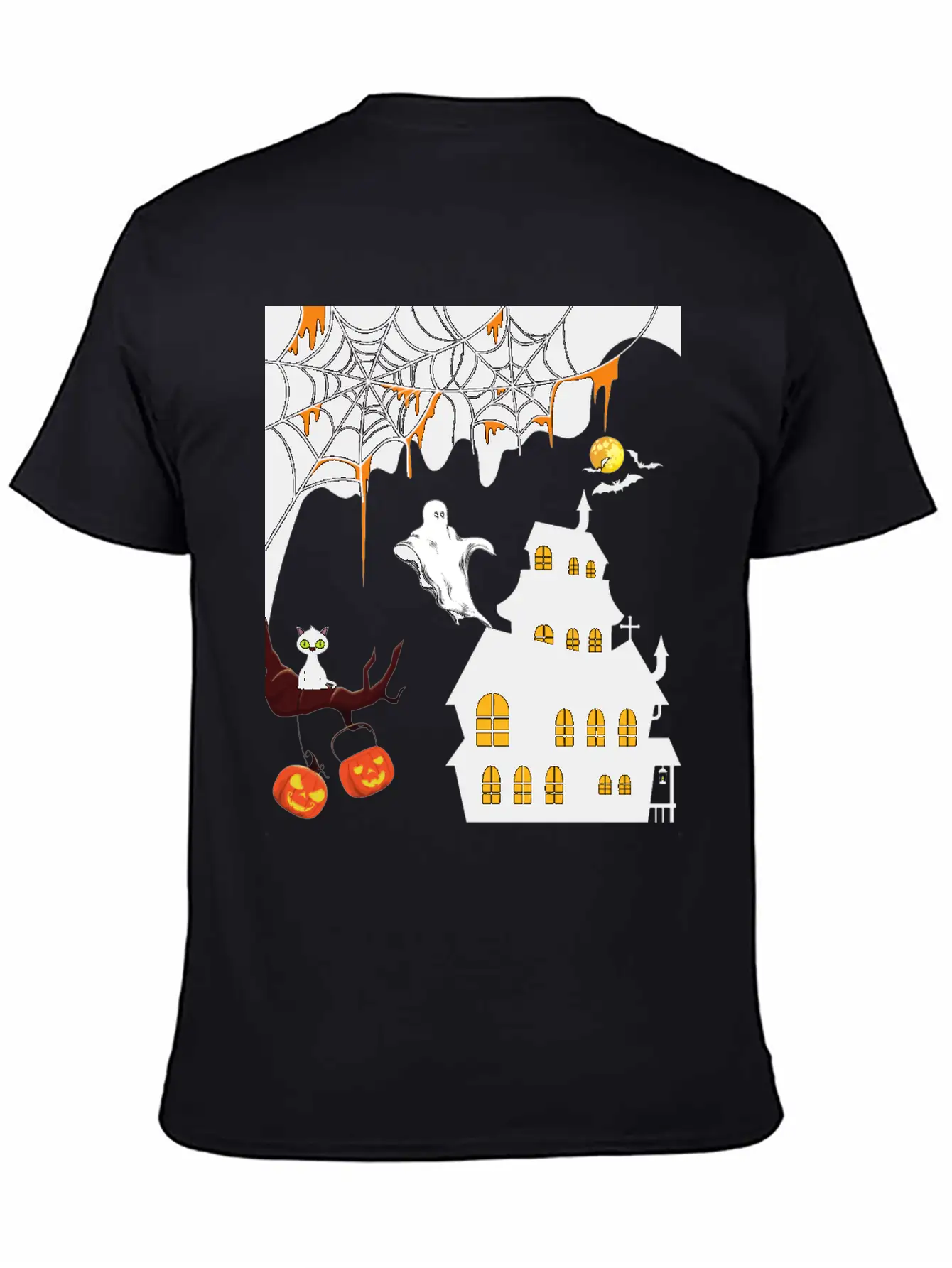 Halloween Celebration Theme Designs Stylish Everyday T-Shirt – Unisex Basic Cotton Tee