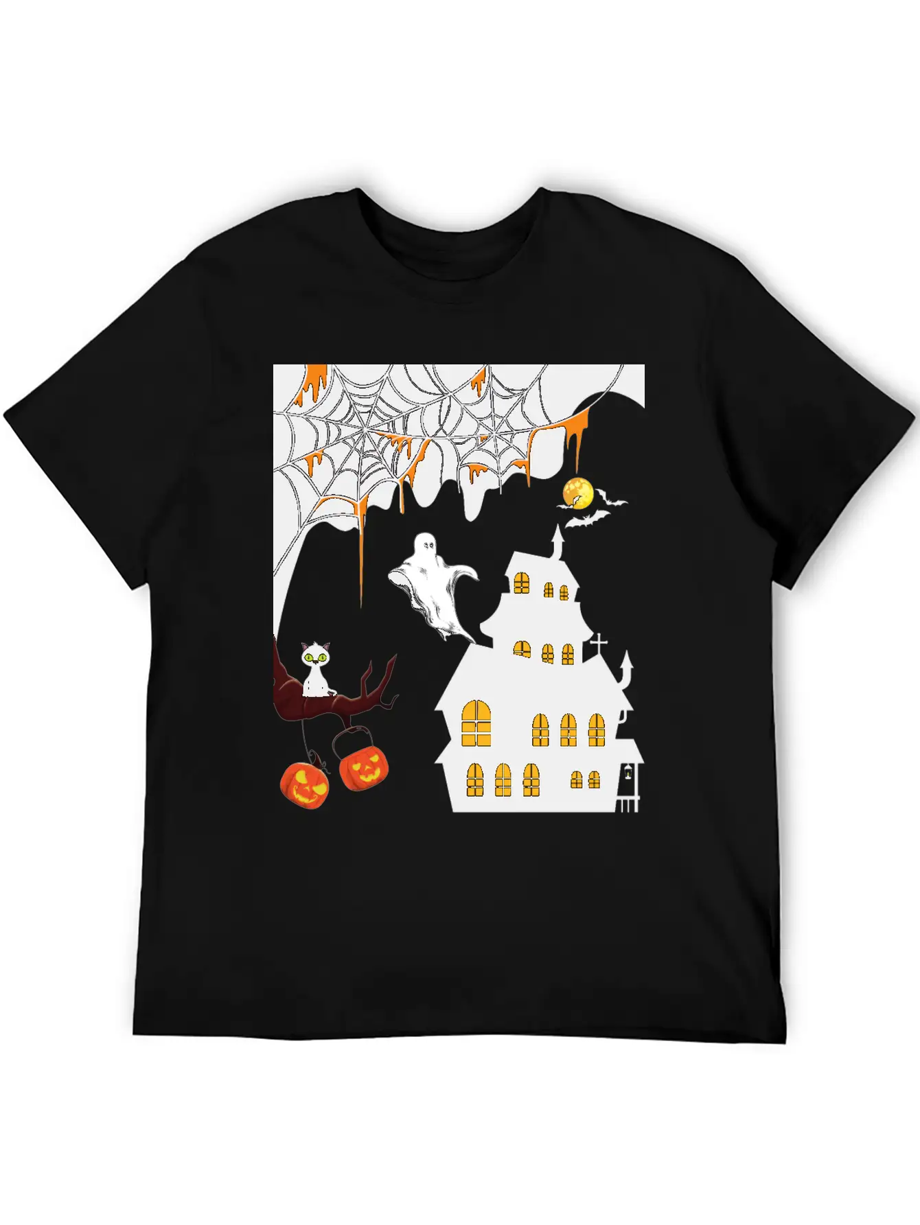 Halloween Celebration Theme Designs Stylish Everyday T-Shirt – Unisex Basic Cotton Tee