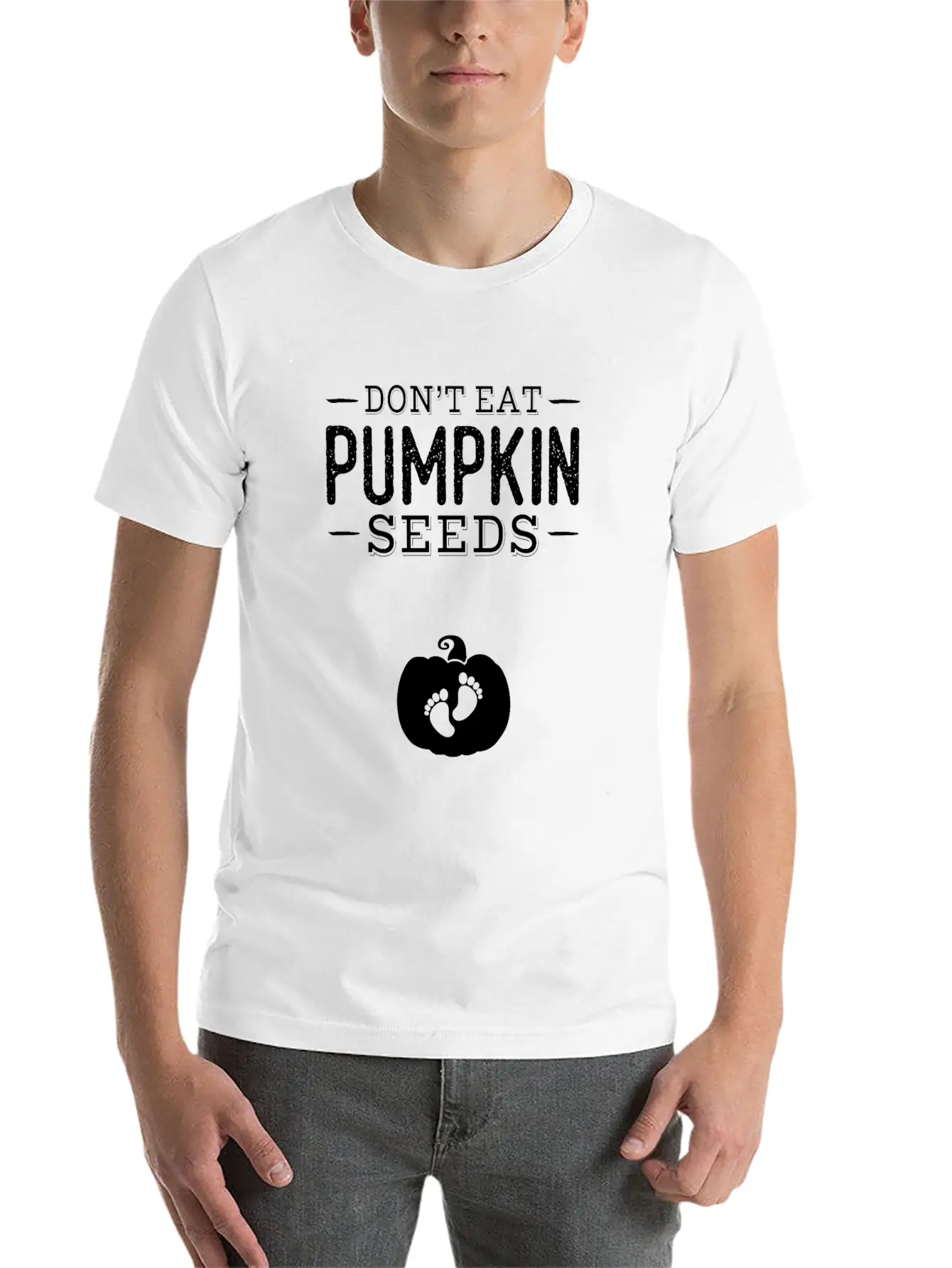 Halloween Don't Eat Pumpkin Seeds Basic Graphic T-Shirt – Daily Comfort In Soft Cotton
