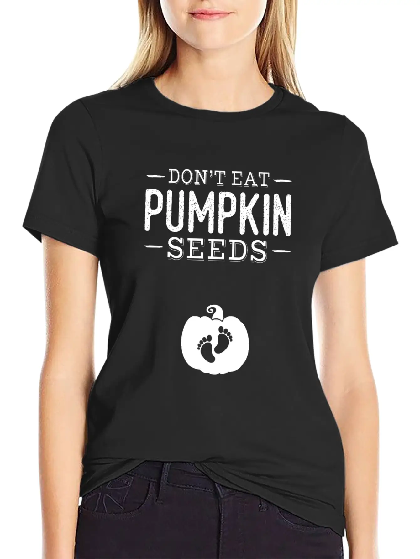 Halloween Don't Eat Pumpkin Seeds Basic Graphic T-Shirt – Daily Comfort In Soft Cotton