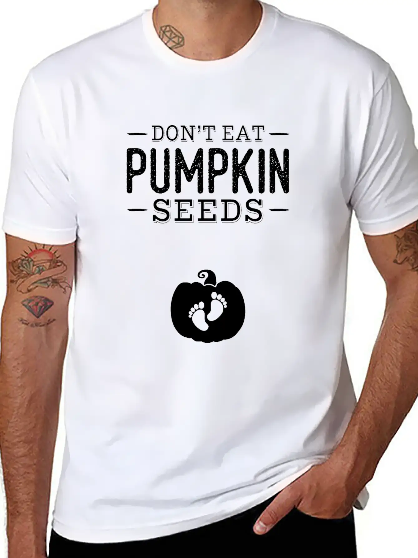 Halloween Don't Eat Pumpkin Seeds Basic Graphic T-Shirt – Daily Comfort In Soft Cotton