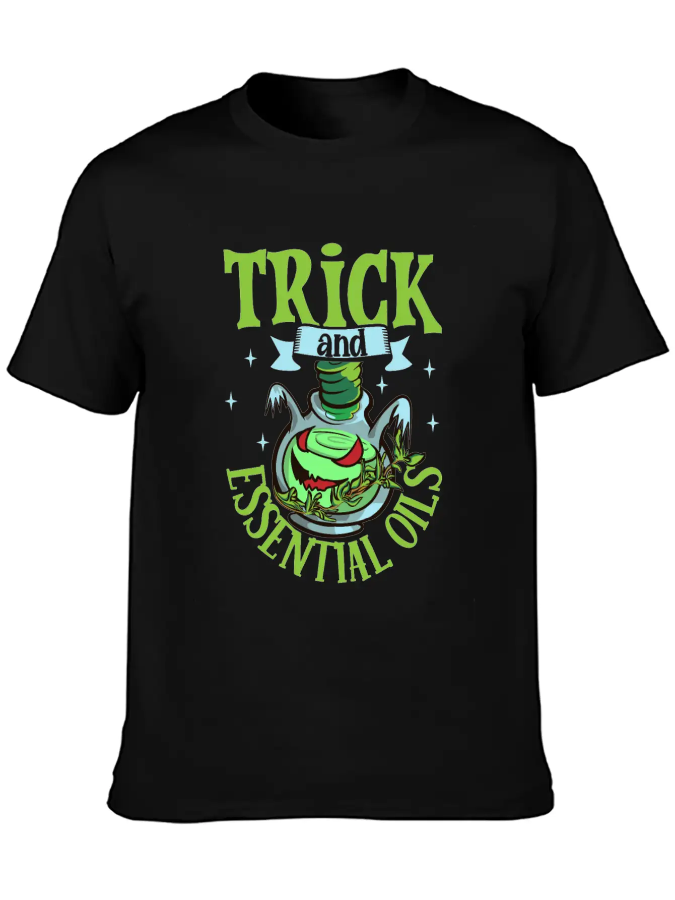 Halloween Horror Essential Oils Autumn Essential Unisex Short Sleeve Soft Cotton T-Shirt – Casual Everyday Wear