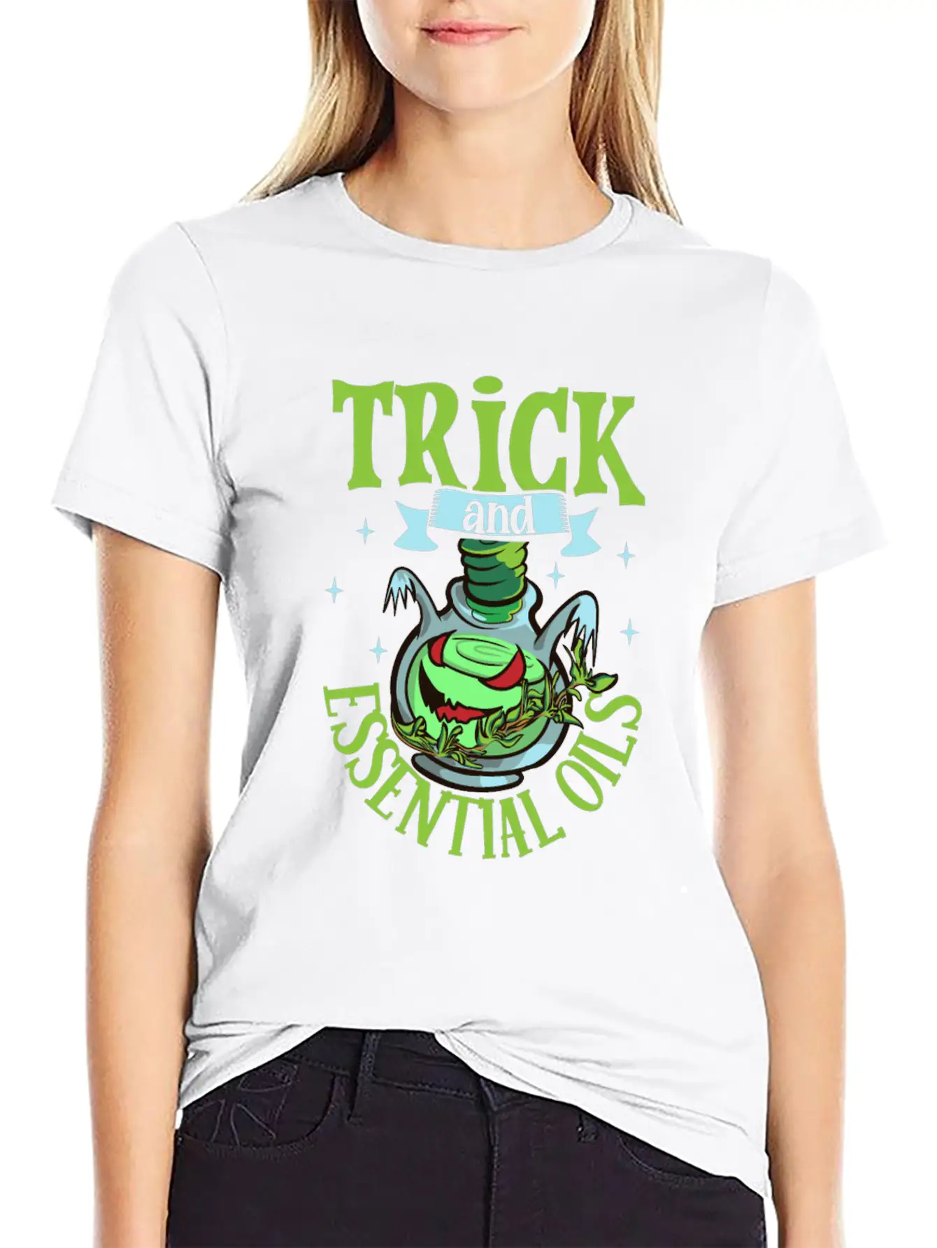 Halloween Horror Essential Oils Autumn Essential Unisex Short Sleeve Soft Cotton T-Shirt – Casual Everyday Wear
