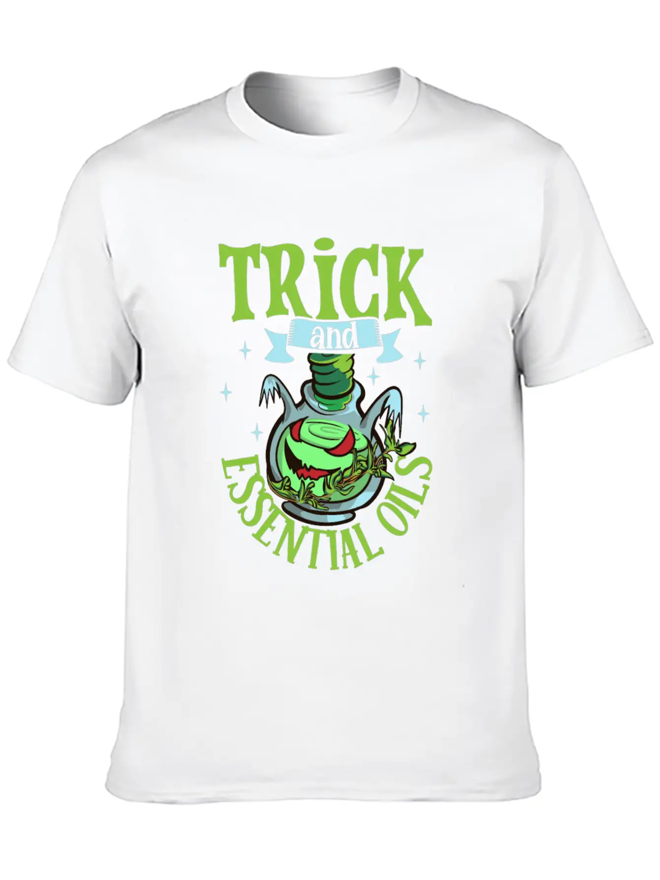 Halloween Horror Essential Oils Autumn Essential Unisex Short Sleeve Soft Cotton T-Shirt – Casual Everyday Wear