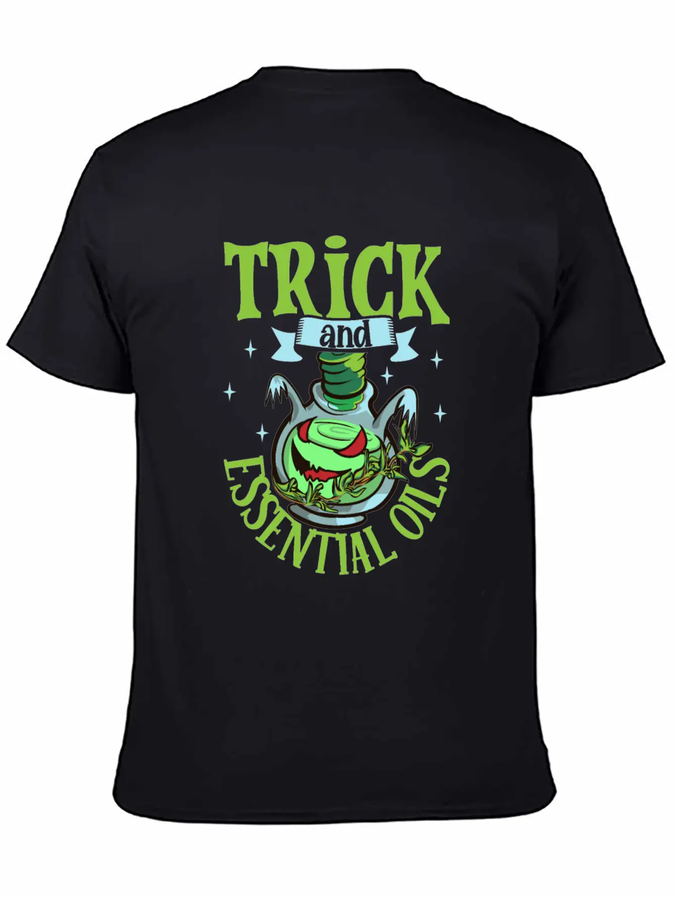 Halloween Horror Essential Oils Autumn Essential Unisex Short Sleeve Soft Cotton T-Shirt – Casual Everyday Wear