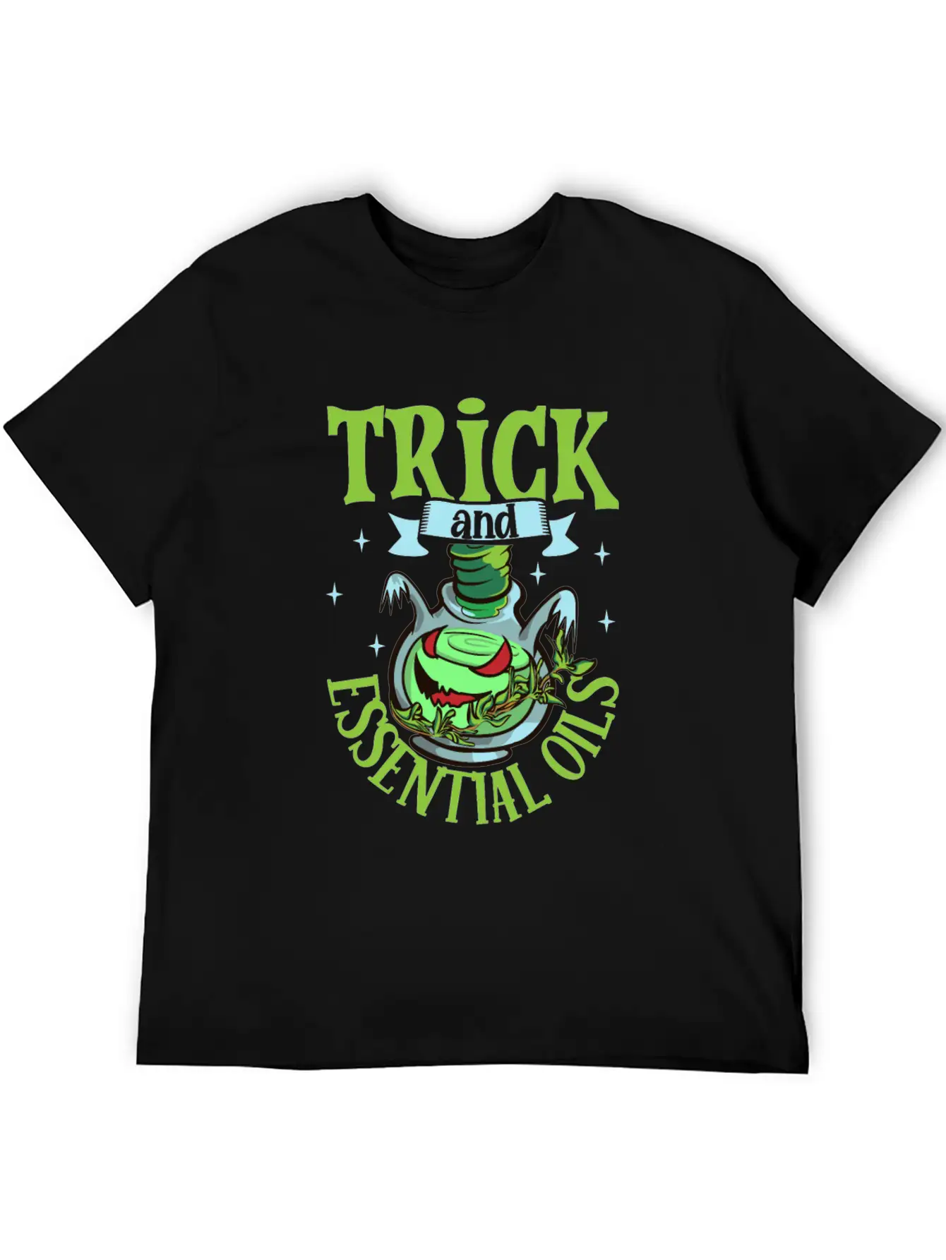 Halloween Horror Essential Oils Autumn Essential Unisex Short Sleeve Soft Cotton T-Shirt – Casual Everyday Wear