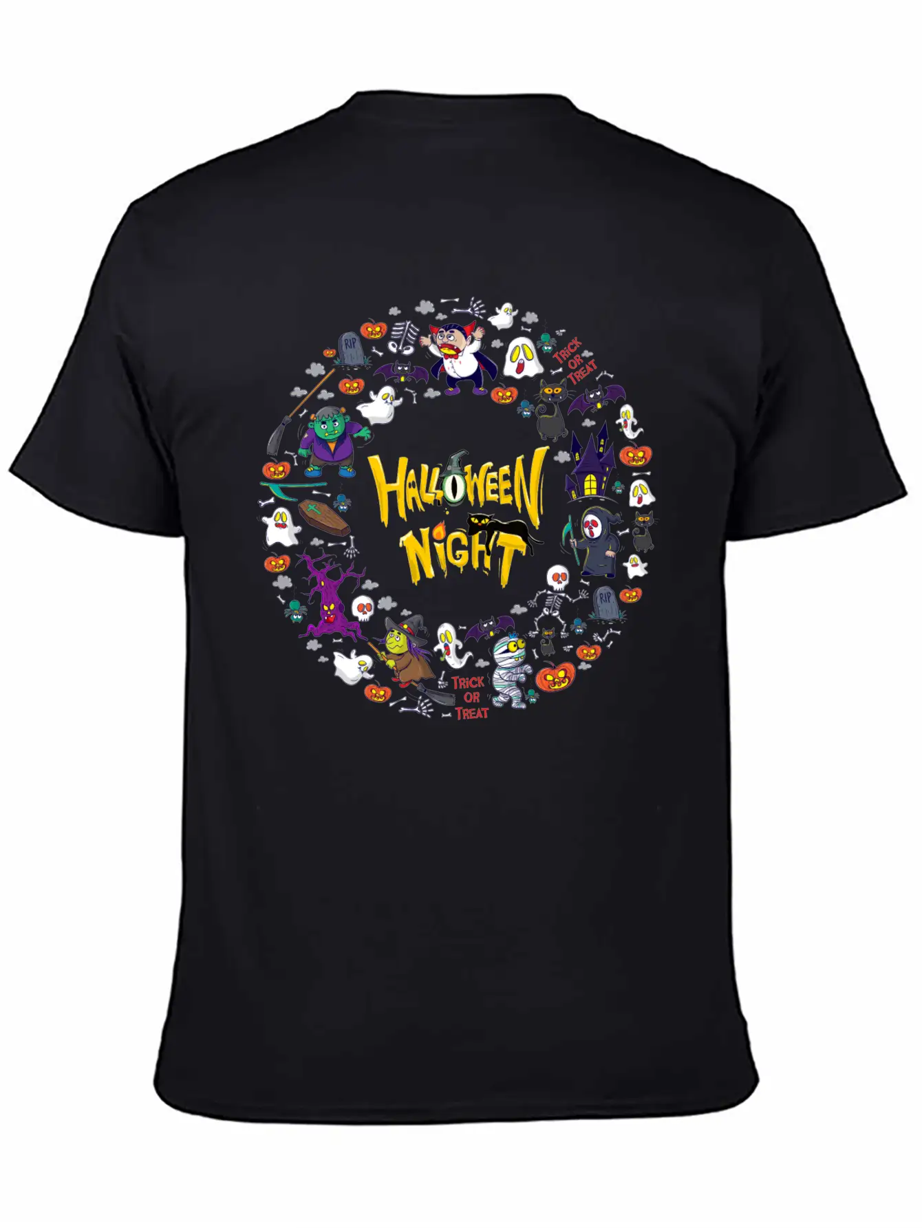 Halloween Night Stylish Everyday T-Shirt – Unisex Basic Cotton Tee
