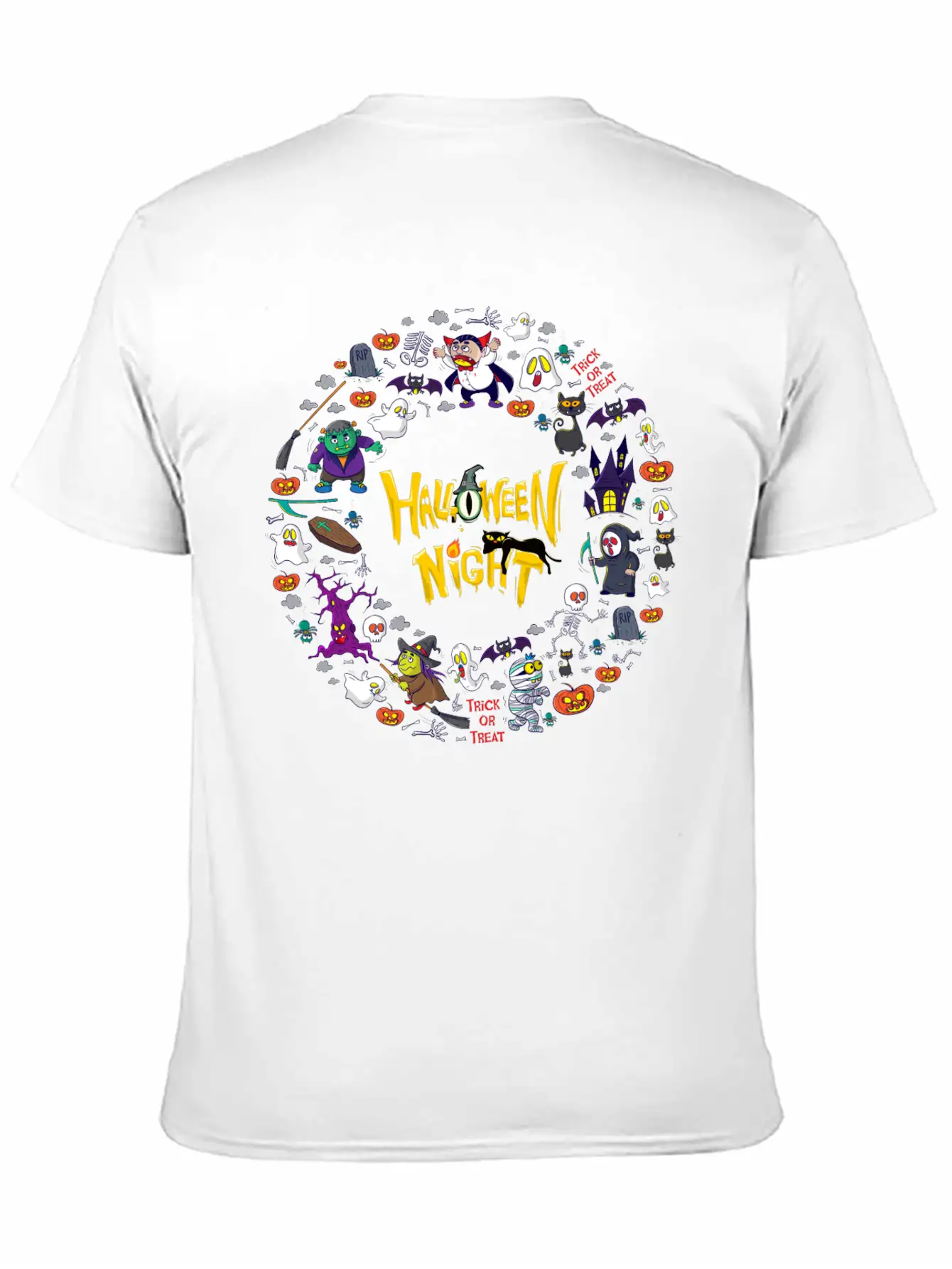 Halloween Night Stylish Everyday T-Shirt – Unisex Basic Cotton Tee