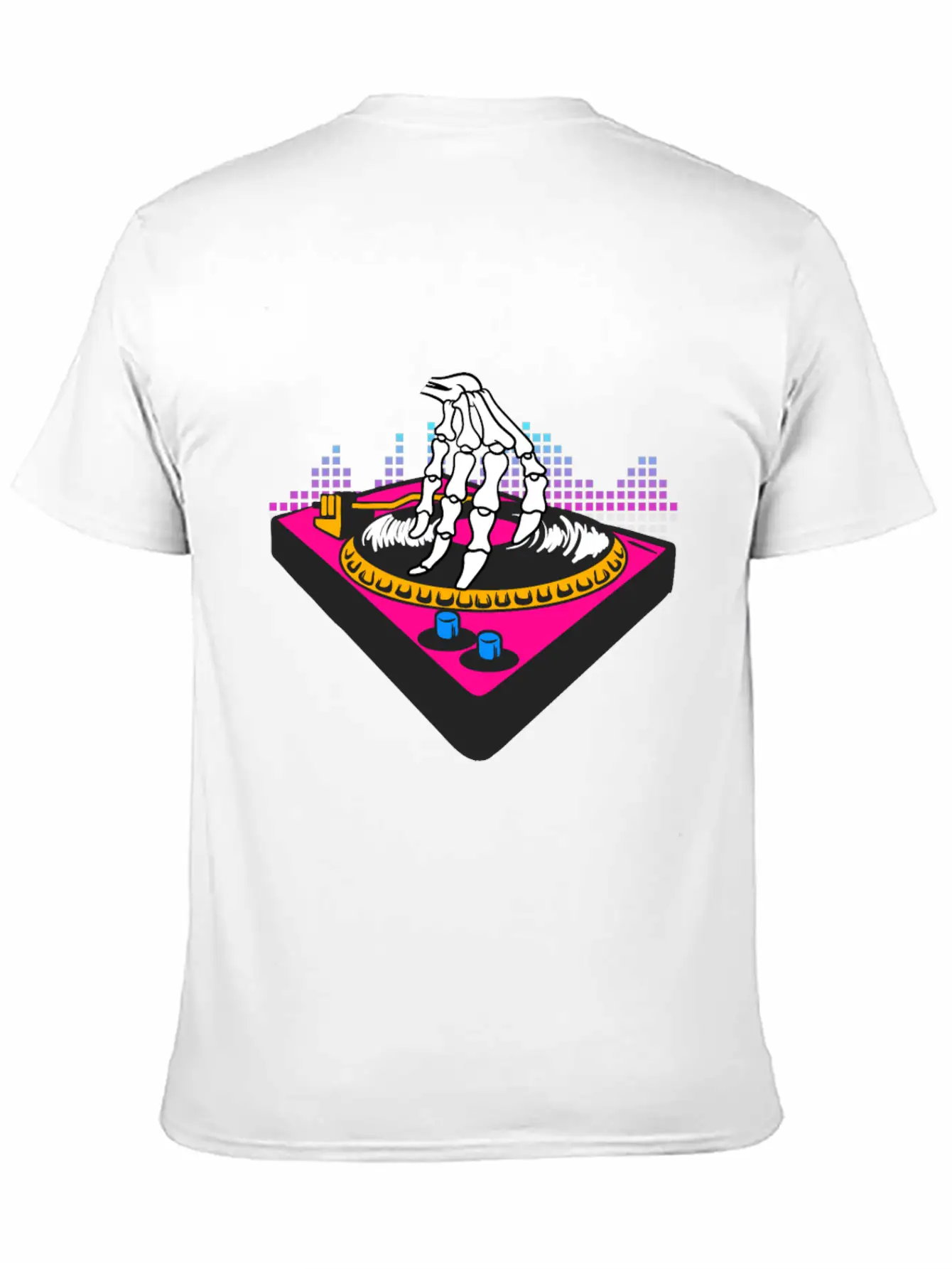 Halloween Party Skeleton Hands Disk Party Basic Graphic T-Shirt – Daily Comfort In Soft Cotton