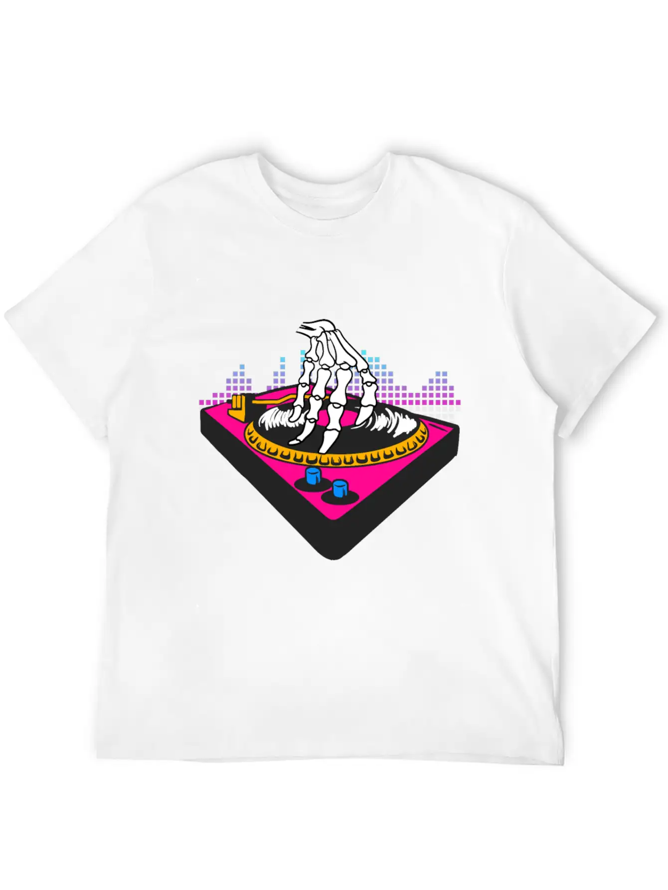 Halloween Party Skeleton Hands Disk Party Basic Graphic T-Shirt – Daily Comfort In Soft Cotton