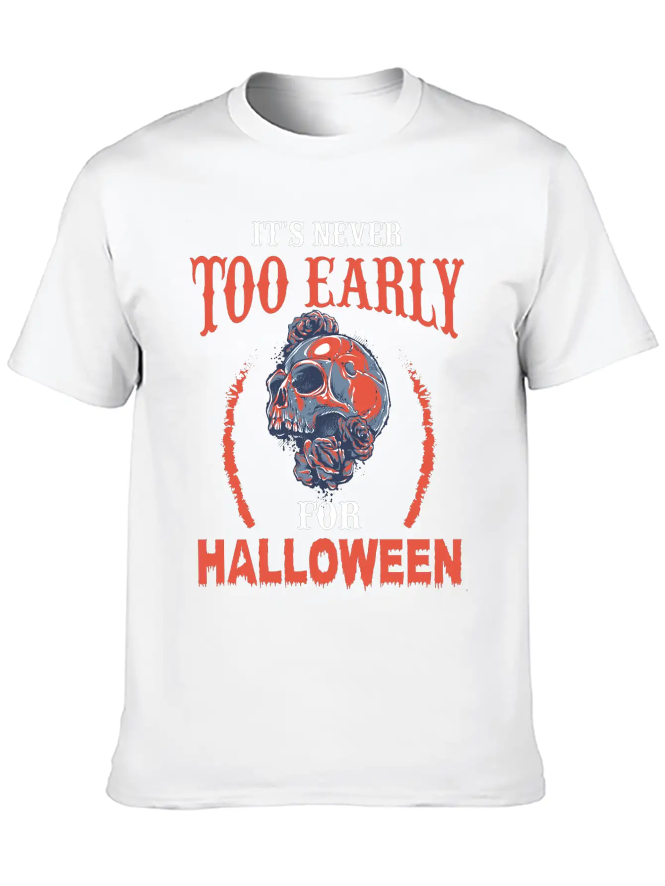 Halloween Skull Essential Unisex Summer Tee – Soft Cotton Casual Fit