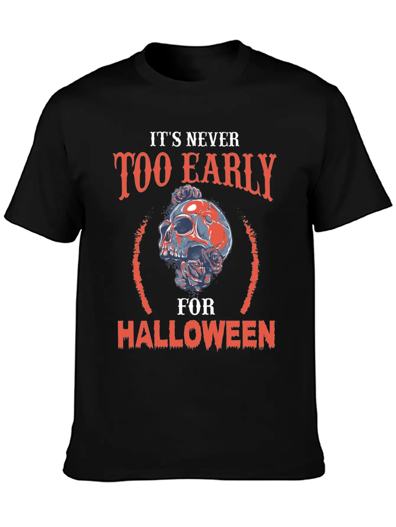 Halloween Skull Essential Unisex Summer Tee – Soft Cotton Casual Fit
