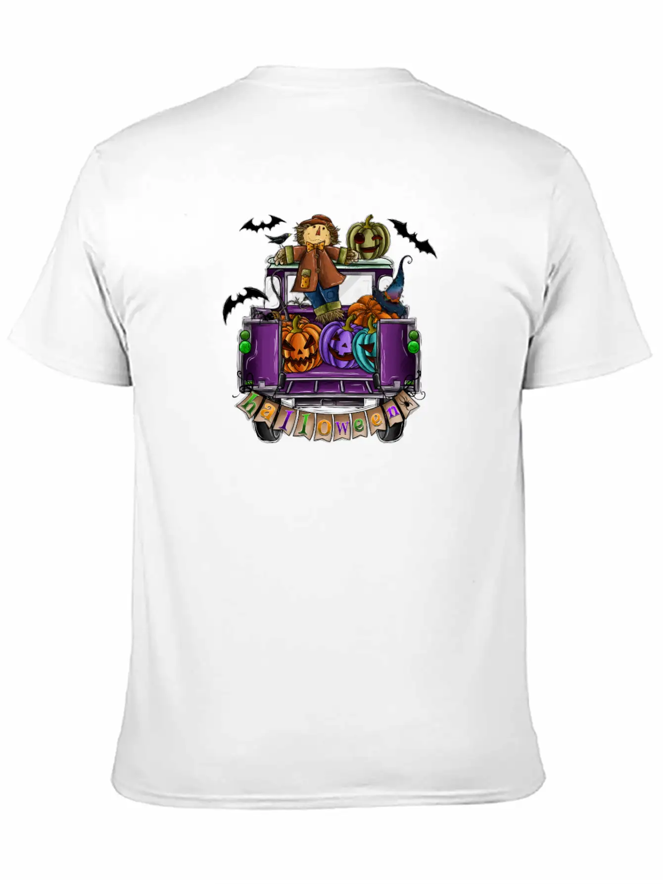 Halloween Truck Basic Graphic T-Shirt – Daily Comfort In Soft Cotton