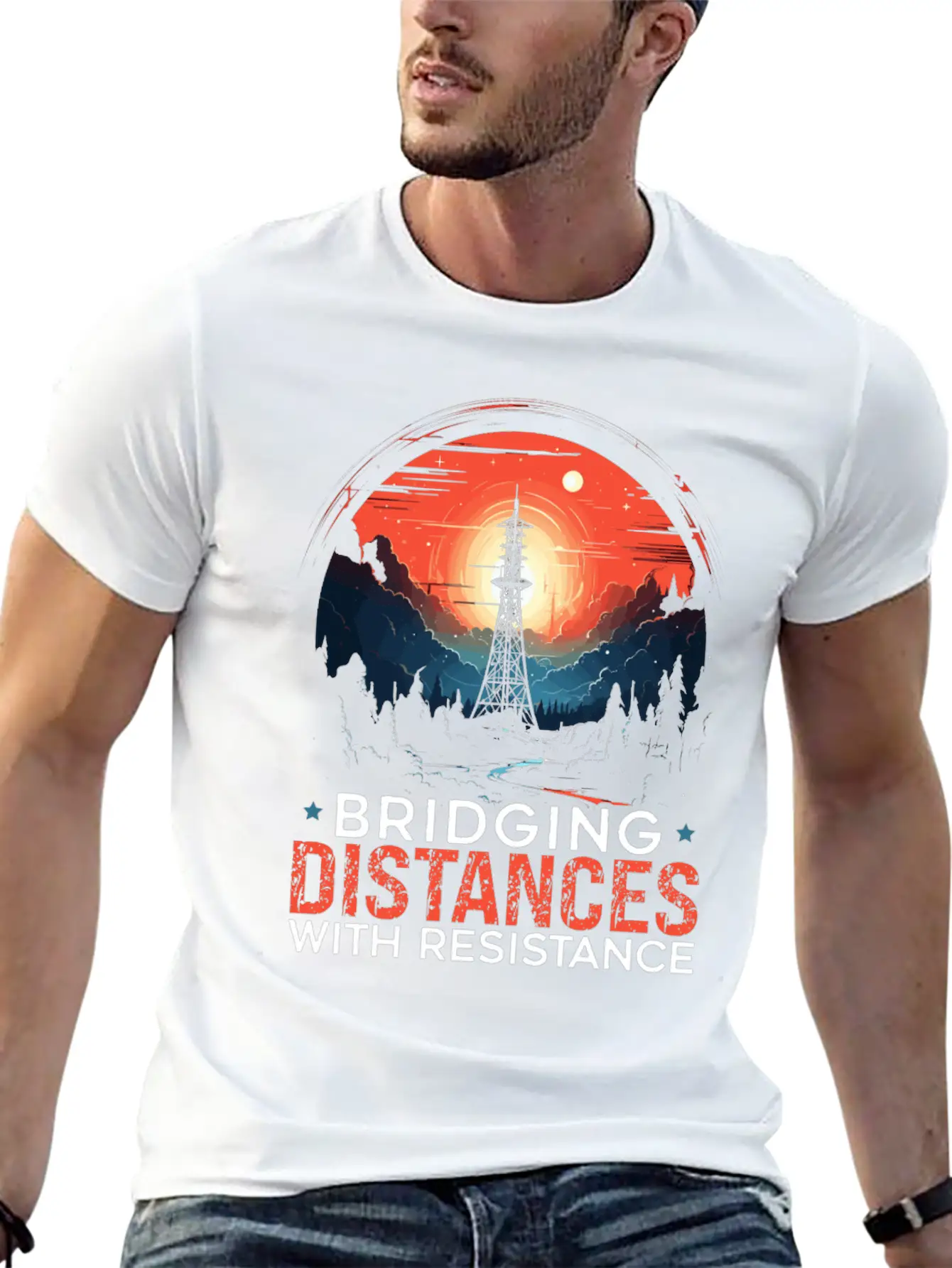 Ham Radio Operator Morse Code Radioactivity Stylish Everyday T-Shirt – Unisex Basic Cotton Tee
