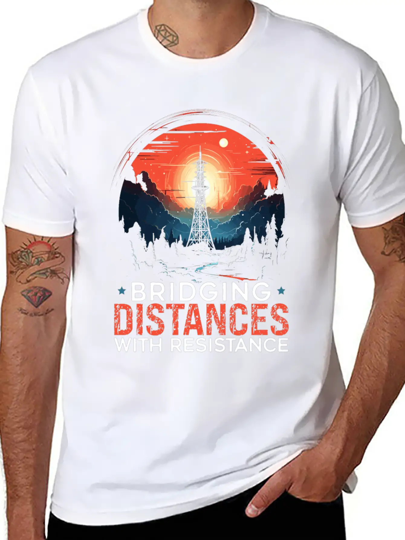 Ham Radio Operator Morse Code Radioactivity Stylish Everyday T-Shirt – Unisex Basic Cotton Tee