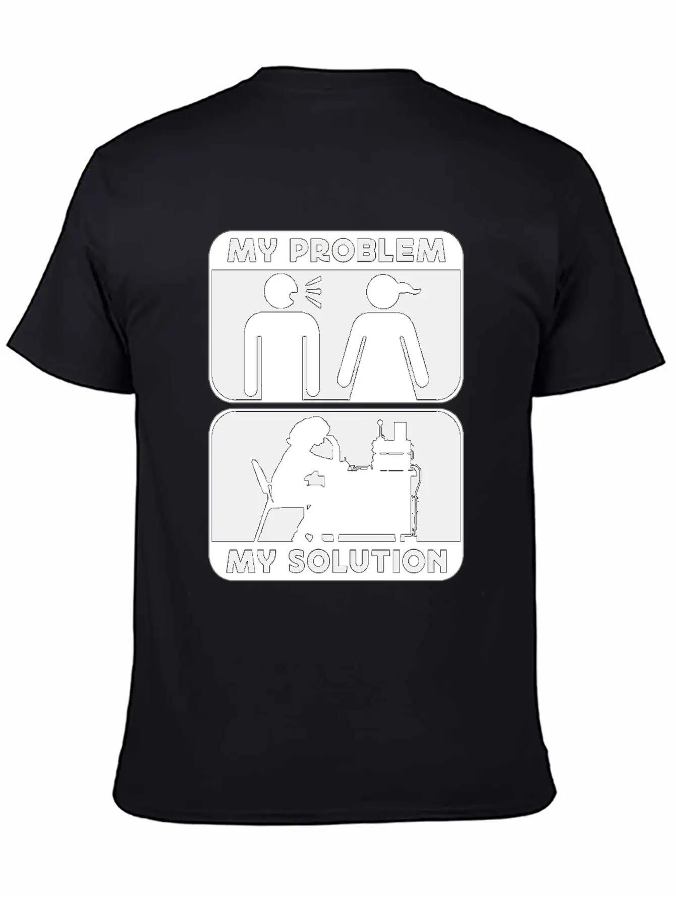 Ham Radio Operator My Problem My Pictogram Mom Dad Timeless Short Sleeve Tee – Comfy And Minimalist Design