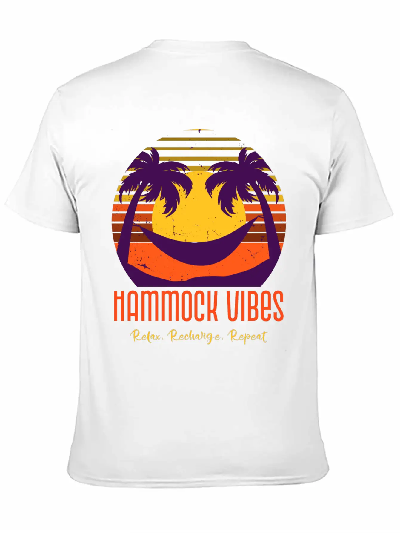Hammock Vibes: Relax, Recharge, Repeat. Stylish Everyday T-Shirt – Unisex Basic Cotton Tee