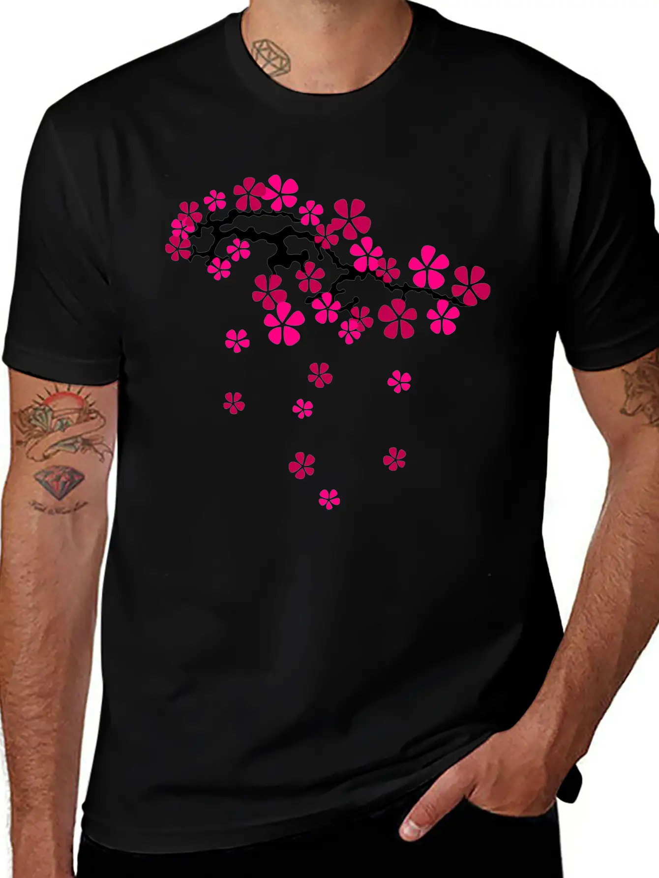Hanami Sakur Left Stylish Everyday T-Shirt – Unisex Basic Cotton Tee