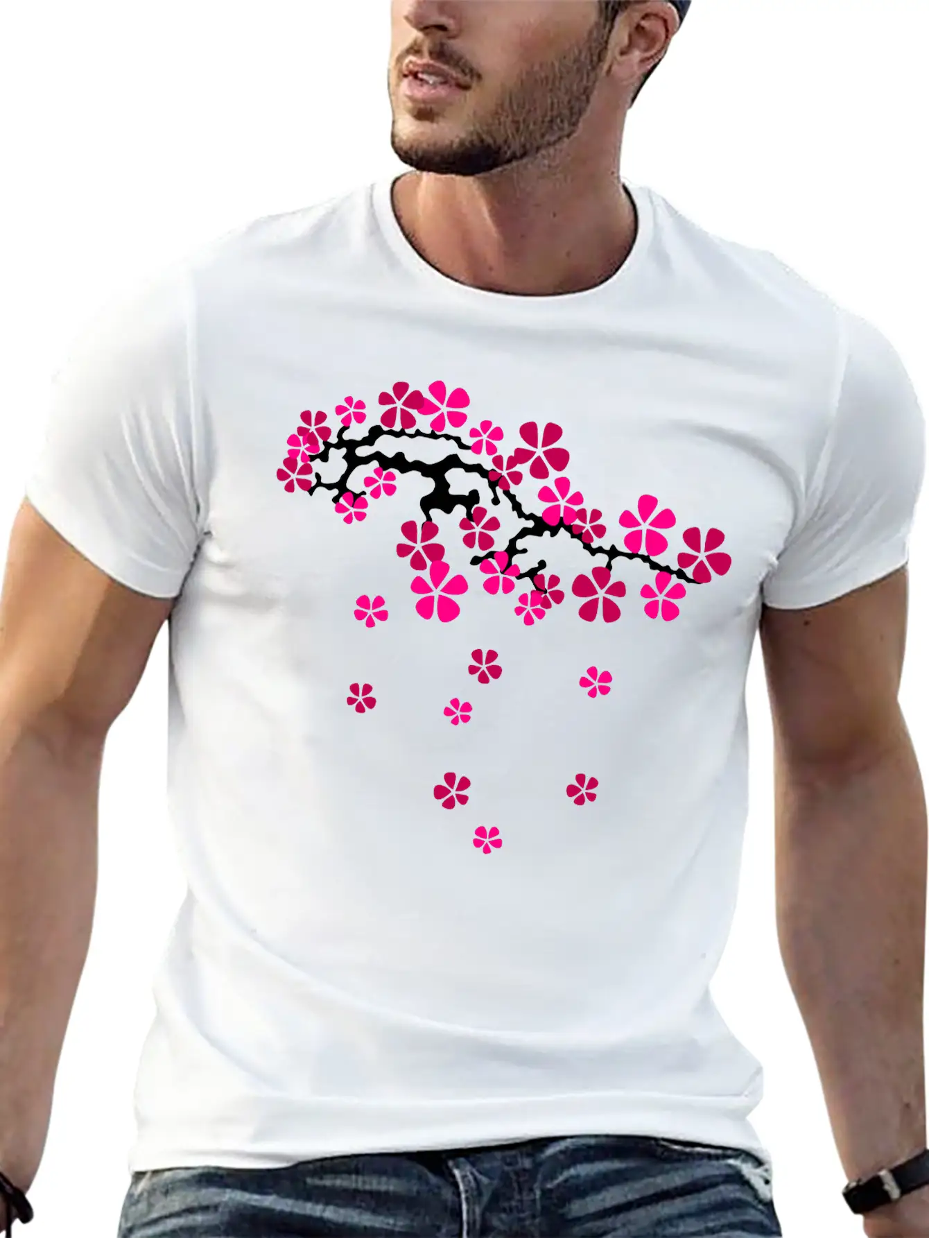 Hanami Sakur Left Stylish Everyday T-Shirt – Unisex Basic Cotton Tee