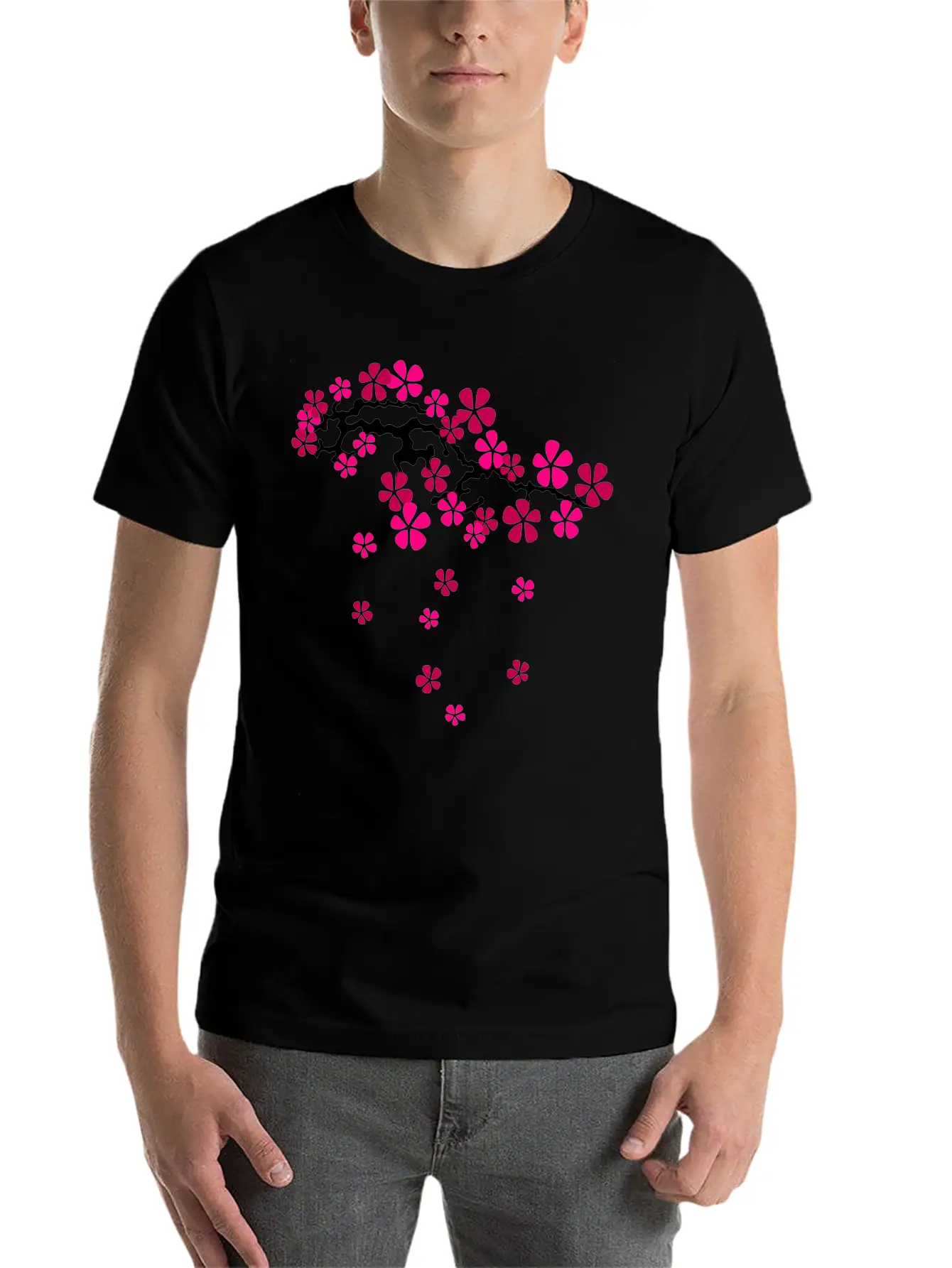 Hanami Sakur Left Stylish Everyday T-Shirt – Unisex Basic Cotton Tee