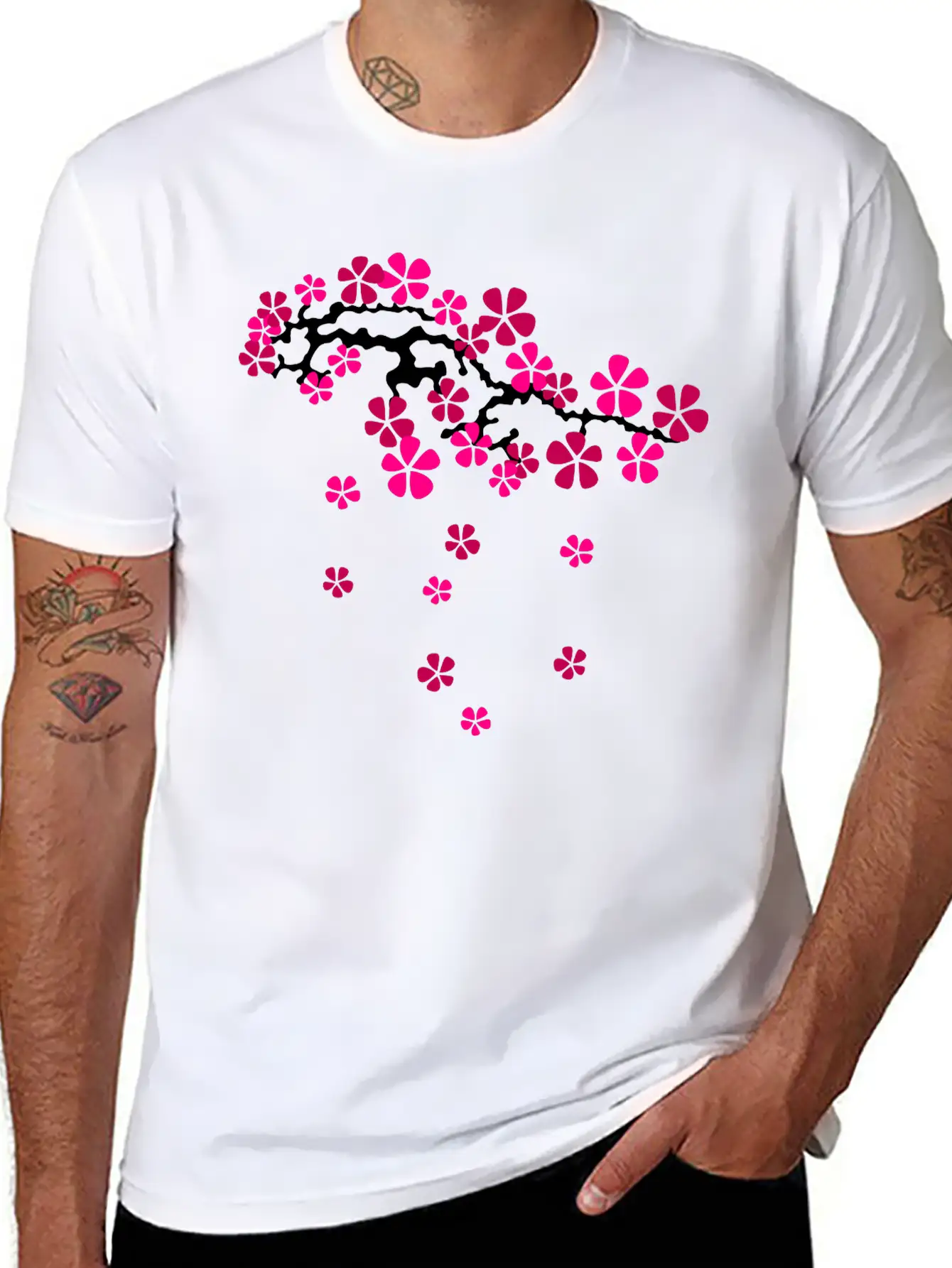 Hanami Sakur Left Stylish Everyday T-Shirt – Unisex Basic Cotton Tee