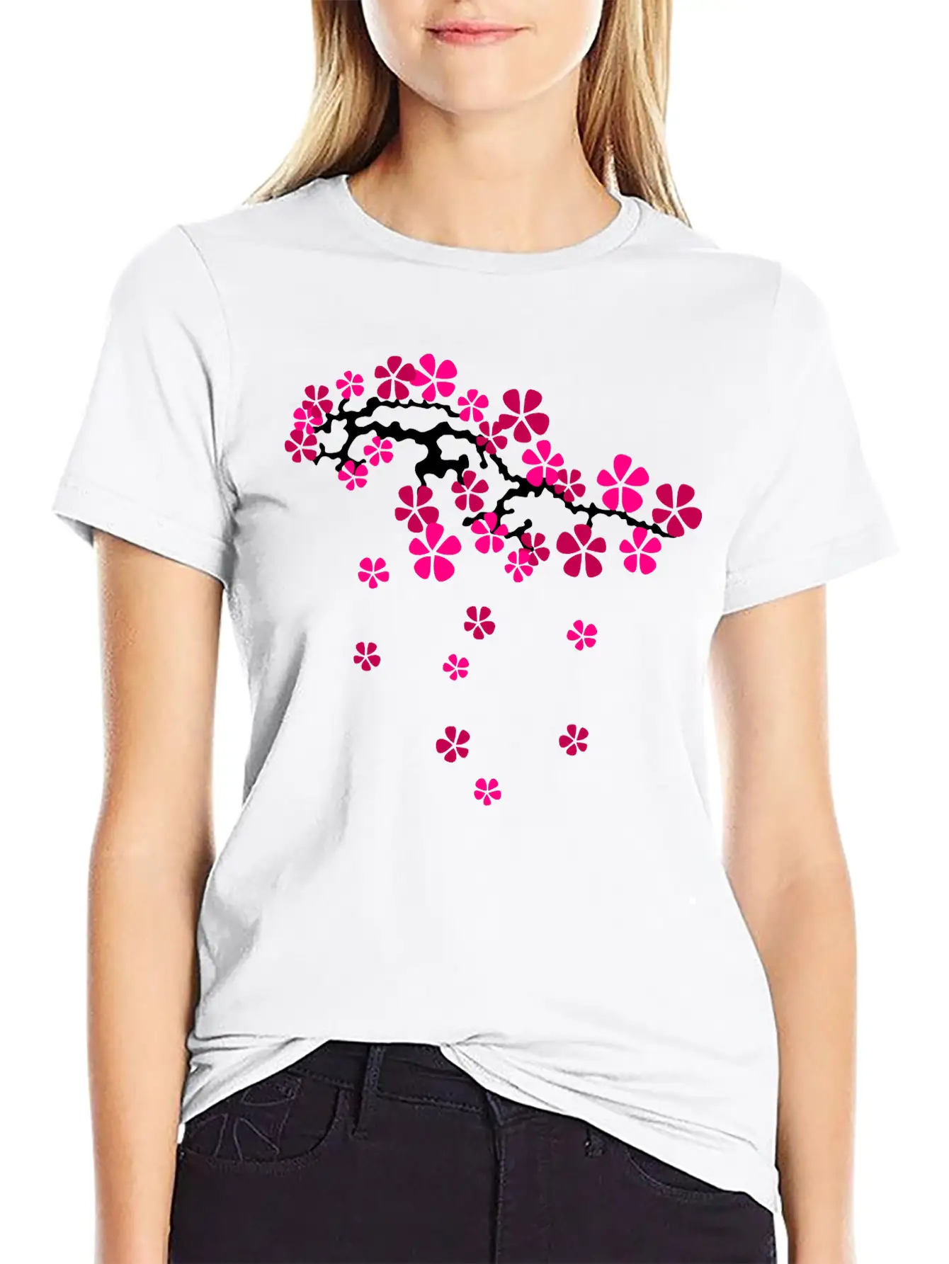 Hanami Sakur Left Stylish Everyday T-Shirt – Unisex Basic Cotton Tee