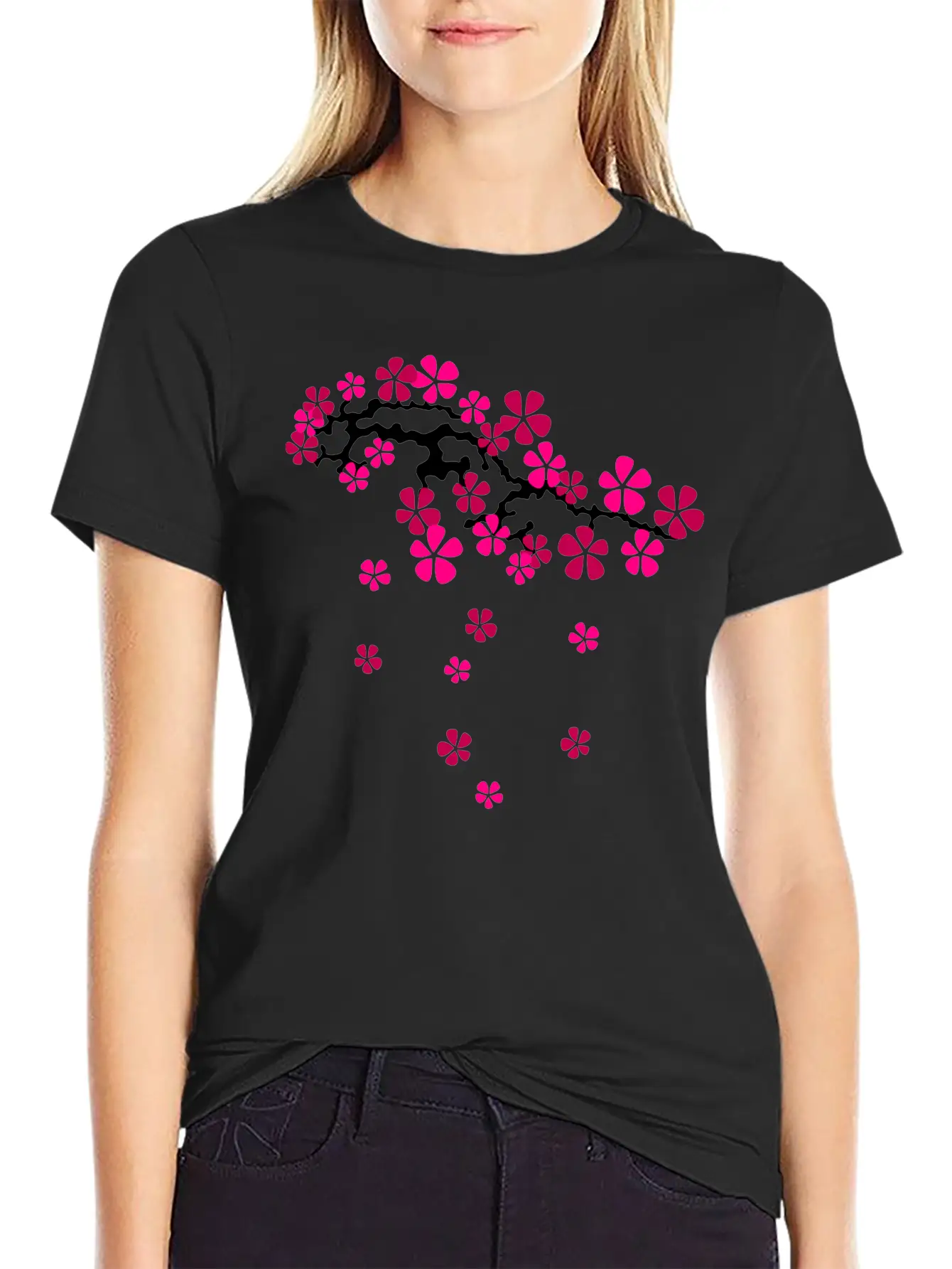 Hanami Sakur Left Stylish Everyday T-Shirt – Unisex Basic Cotton Tee