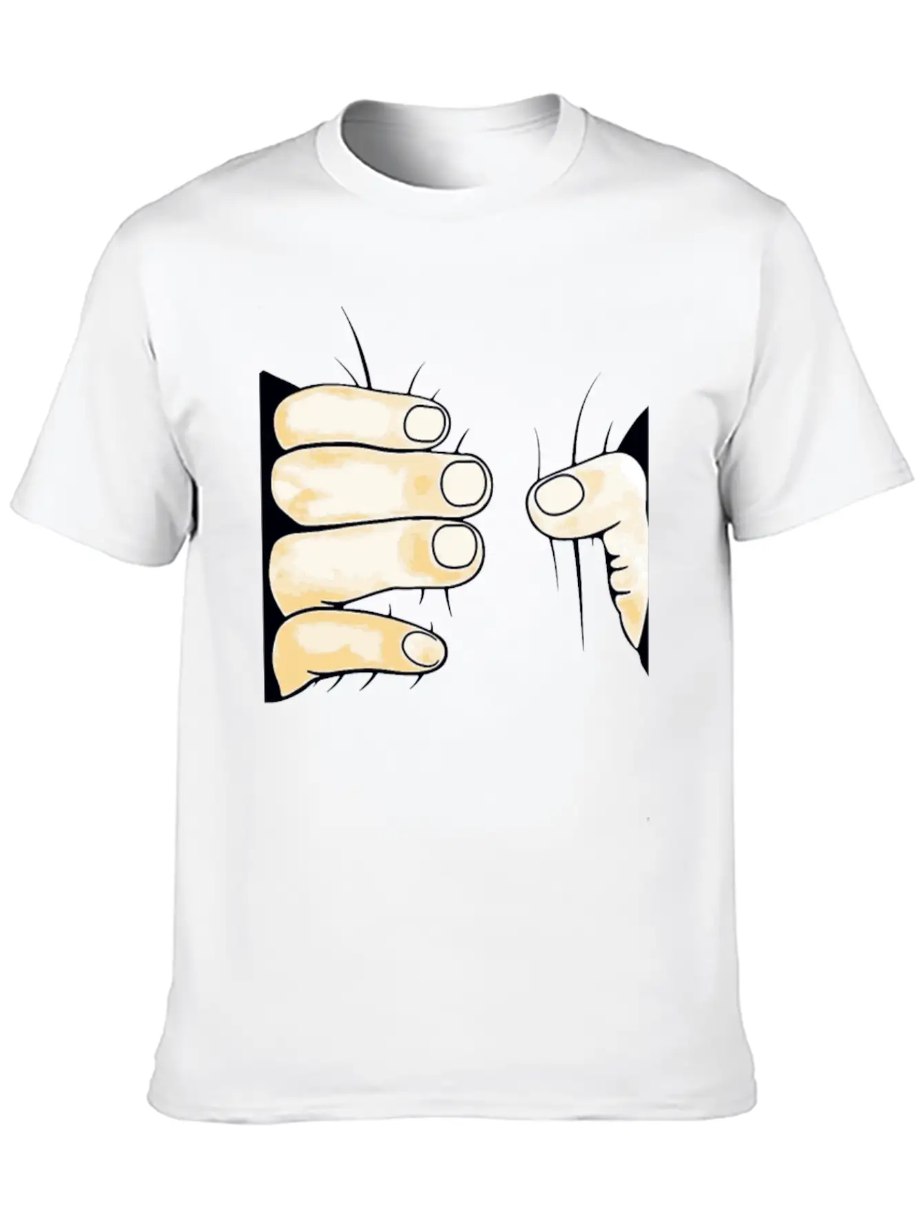 Hand 3d Unisex Casual T-Shirt – Clean Design For Daily Comfort