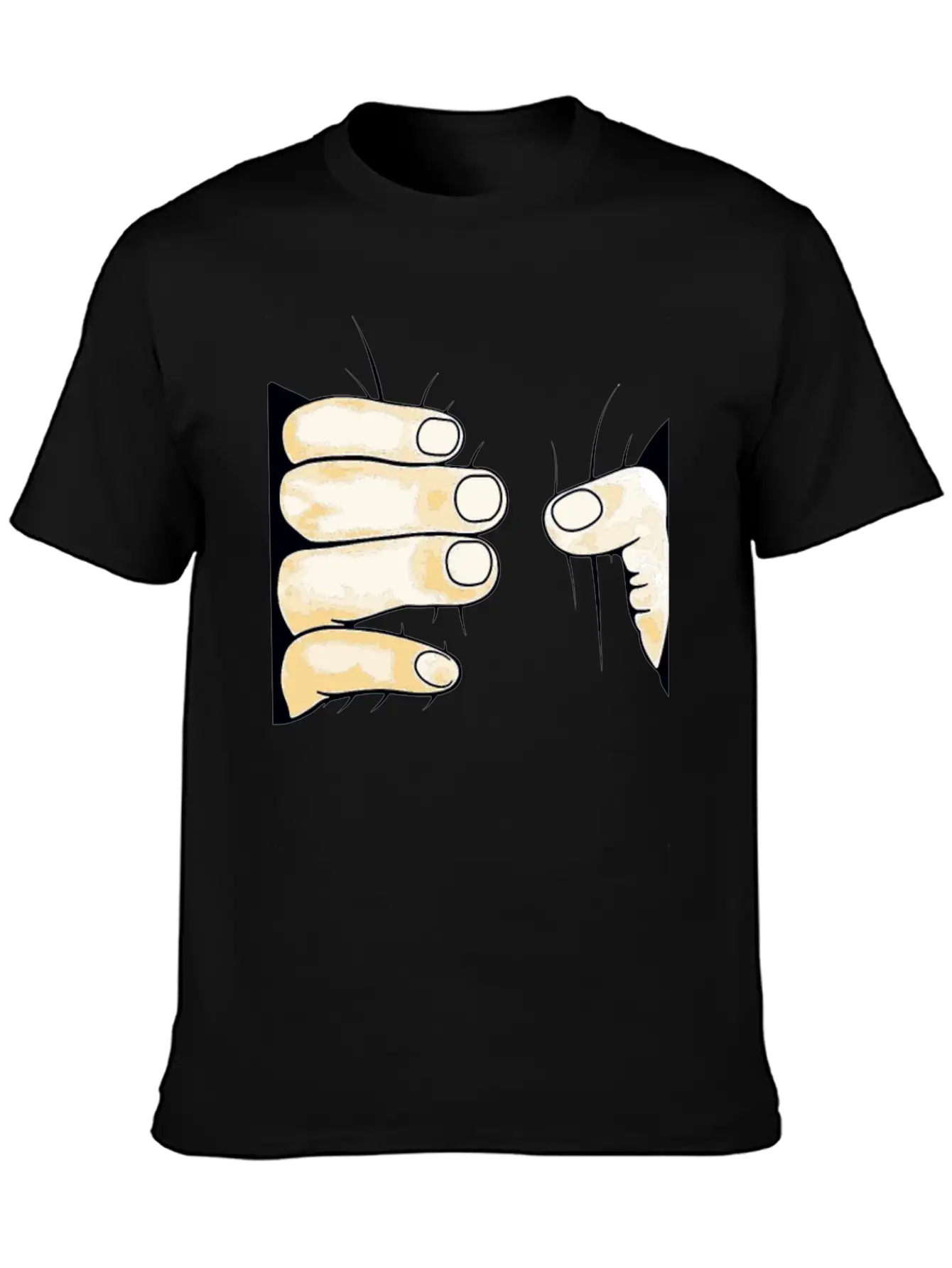 Hand 3d Unisex Casual T-Shirt – Clean Design For Daily Comfort
