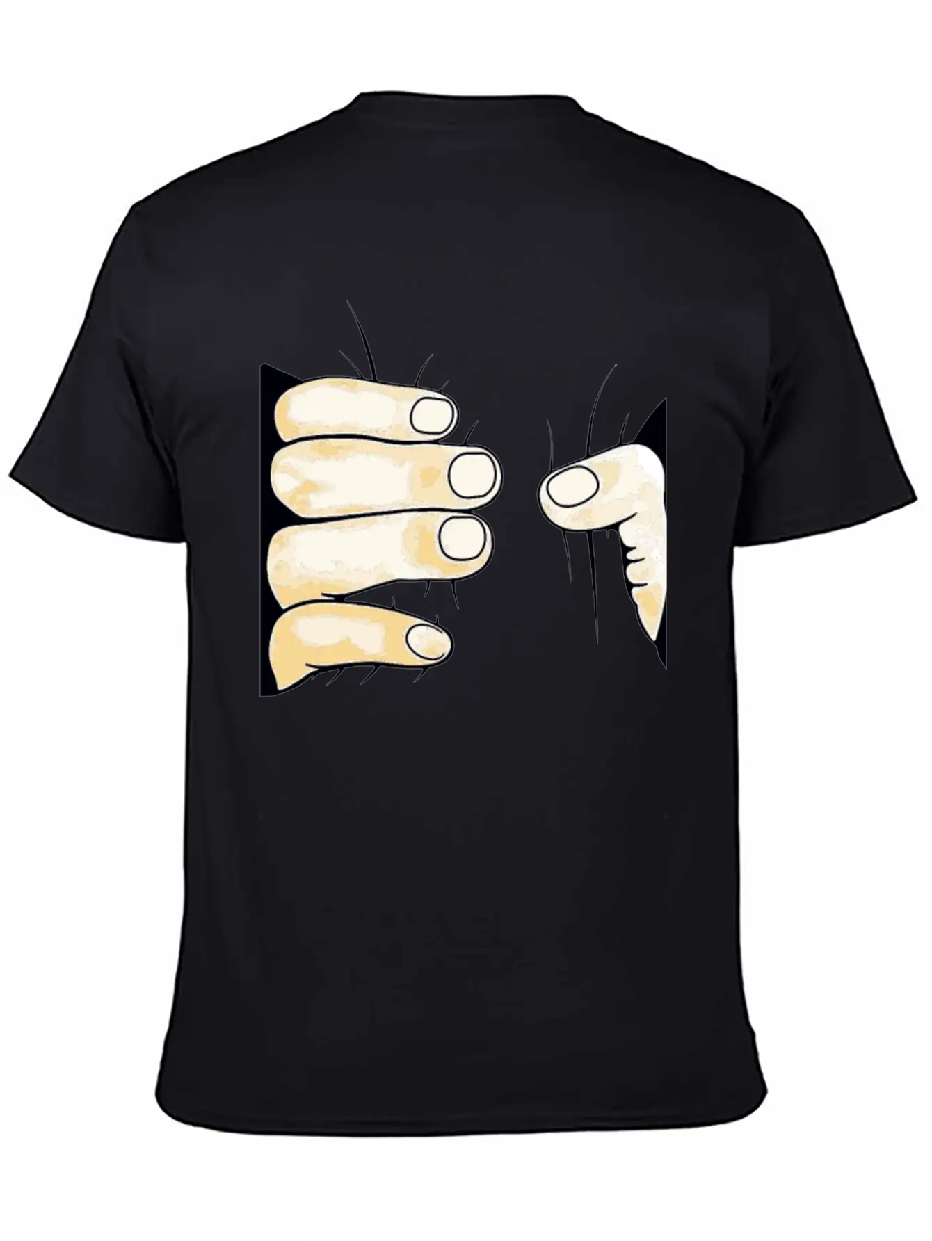 Hand 3d Unisex Casual T-Shirt – Clean Design For Daily Comfort