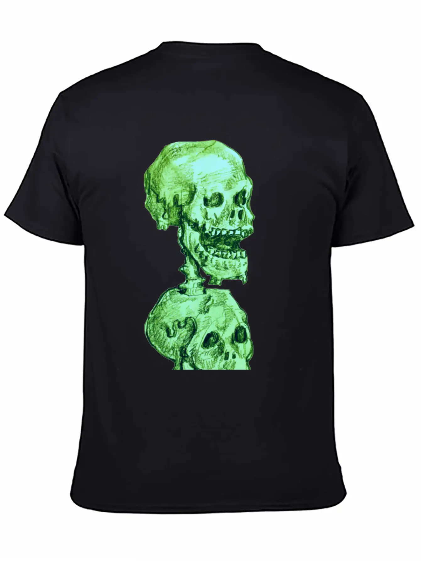 Hand Drawn Skull Design Timeless Short Sleeve Tee – Comfy And Minimalist Design