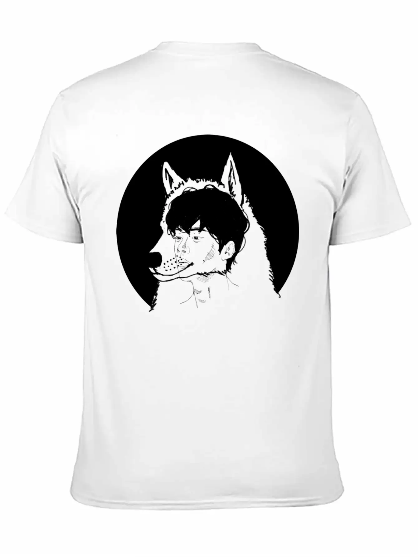 Hand Drawn Wolf Boy, Japan, Anime, Manga, Cosplay Basic Graphic T-Shirt – Daily Comfort In Soft Cotton