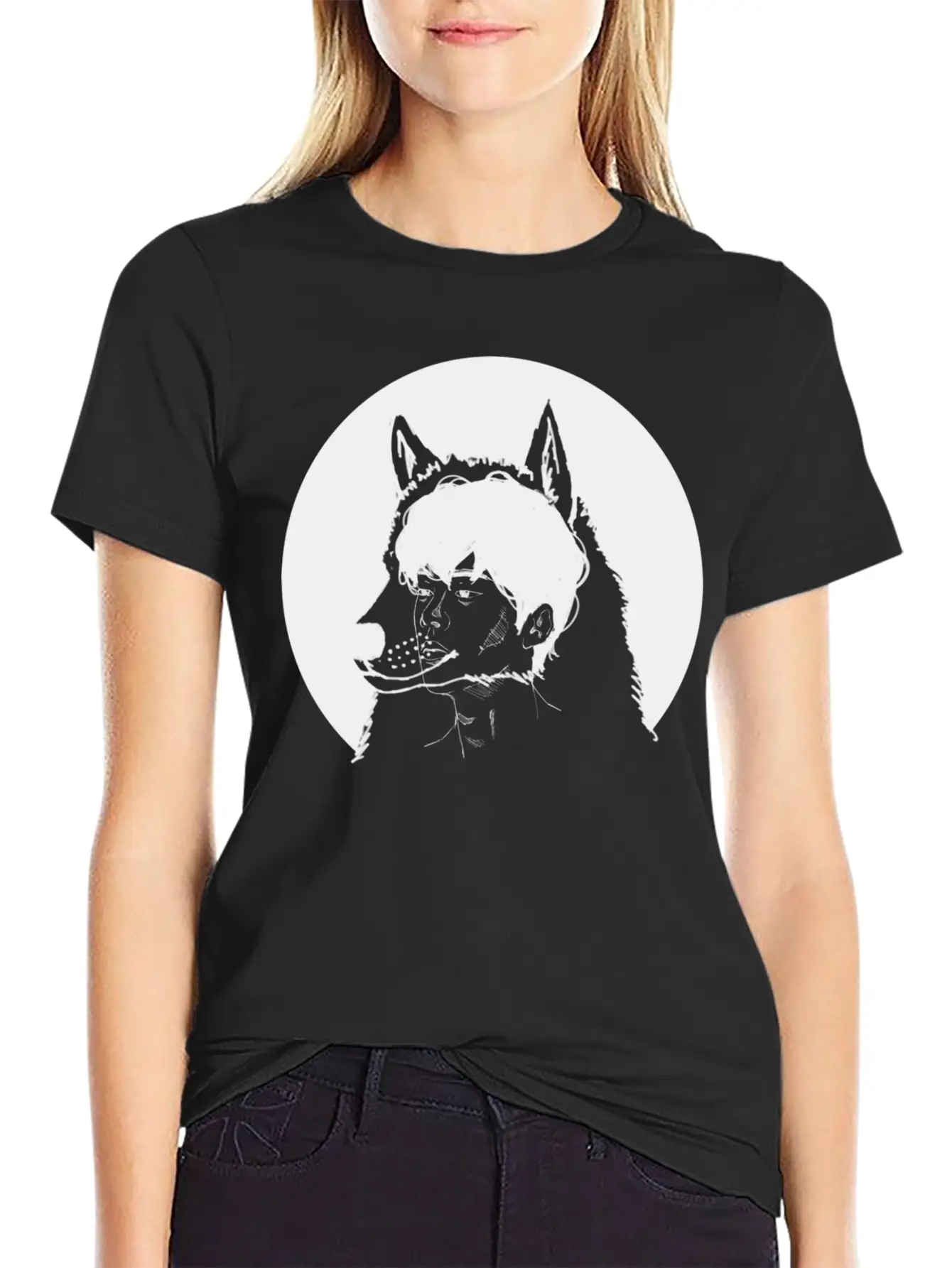 Hand Drawn Wolf Boy, Japan, Anime, Manga, Cosplay Basic Graphic T-Shirt – Daily Comfort In Soft Cotton