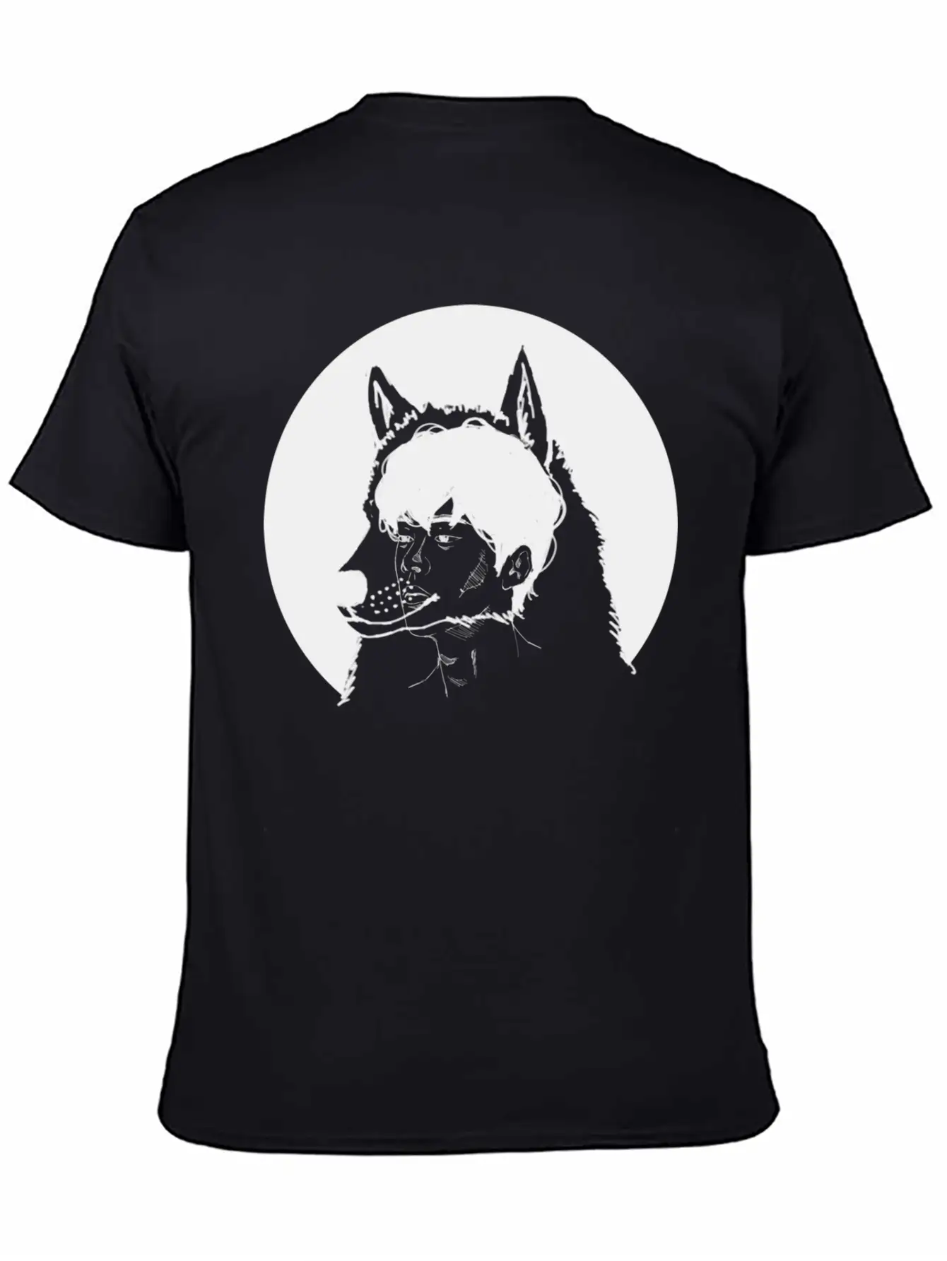 Hand Drawn Wolf Boy, Japan, Anime, Manga, Cosplay Basic Graphic T-Shirt – Daily Comfort In Soft Cotton