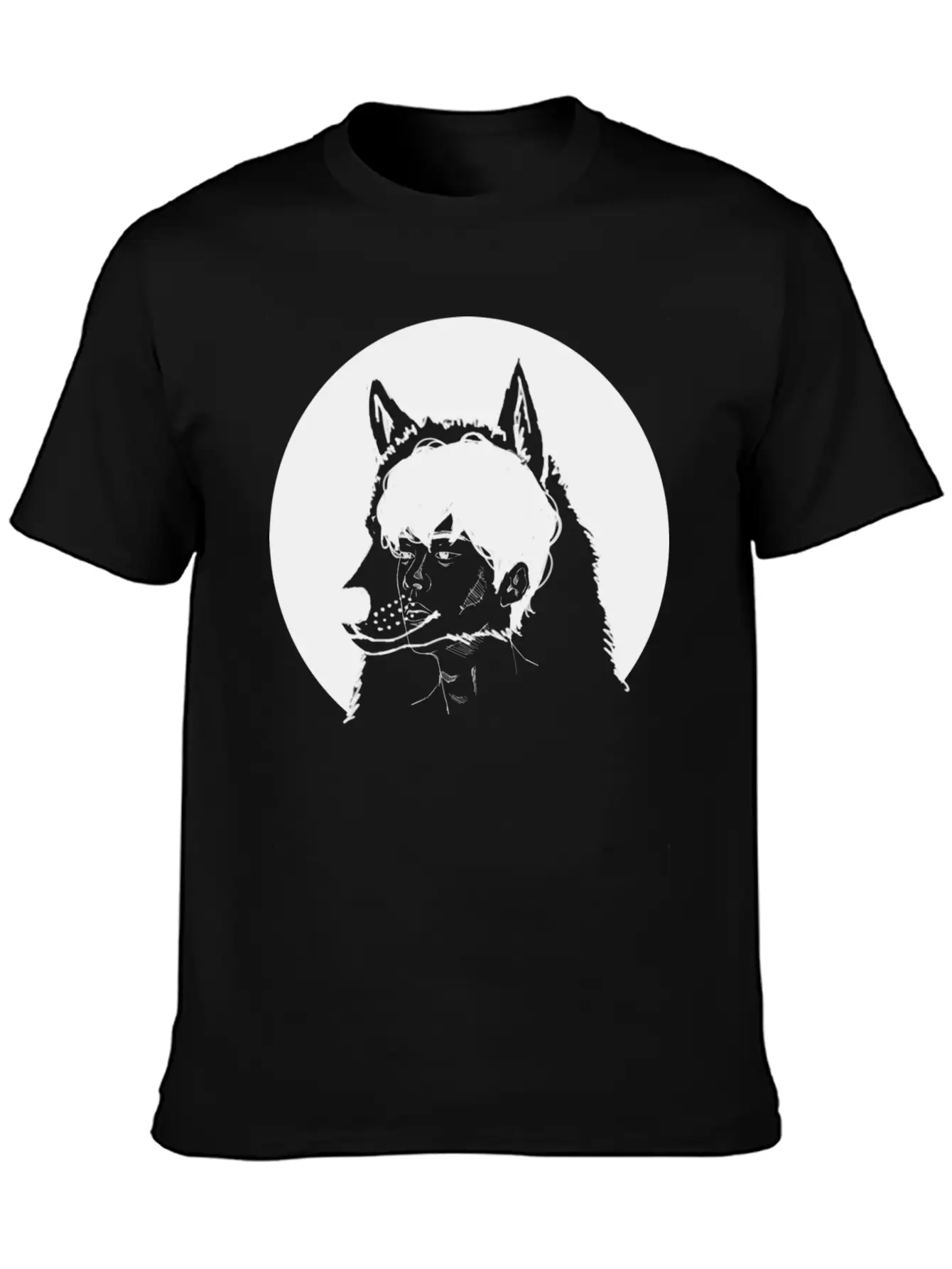 Hand Drawn Wolf Boy, Japan, Anime, Manga, Cosplay Basic Graphic T-Shirt – Daily Comfort In Soft Cotton