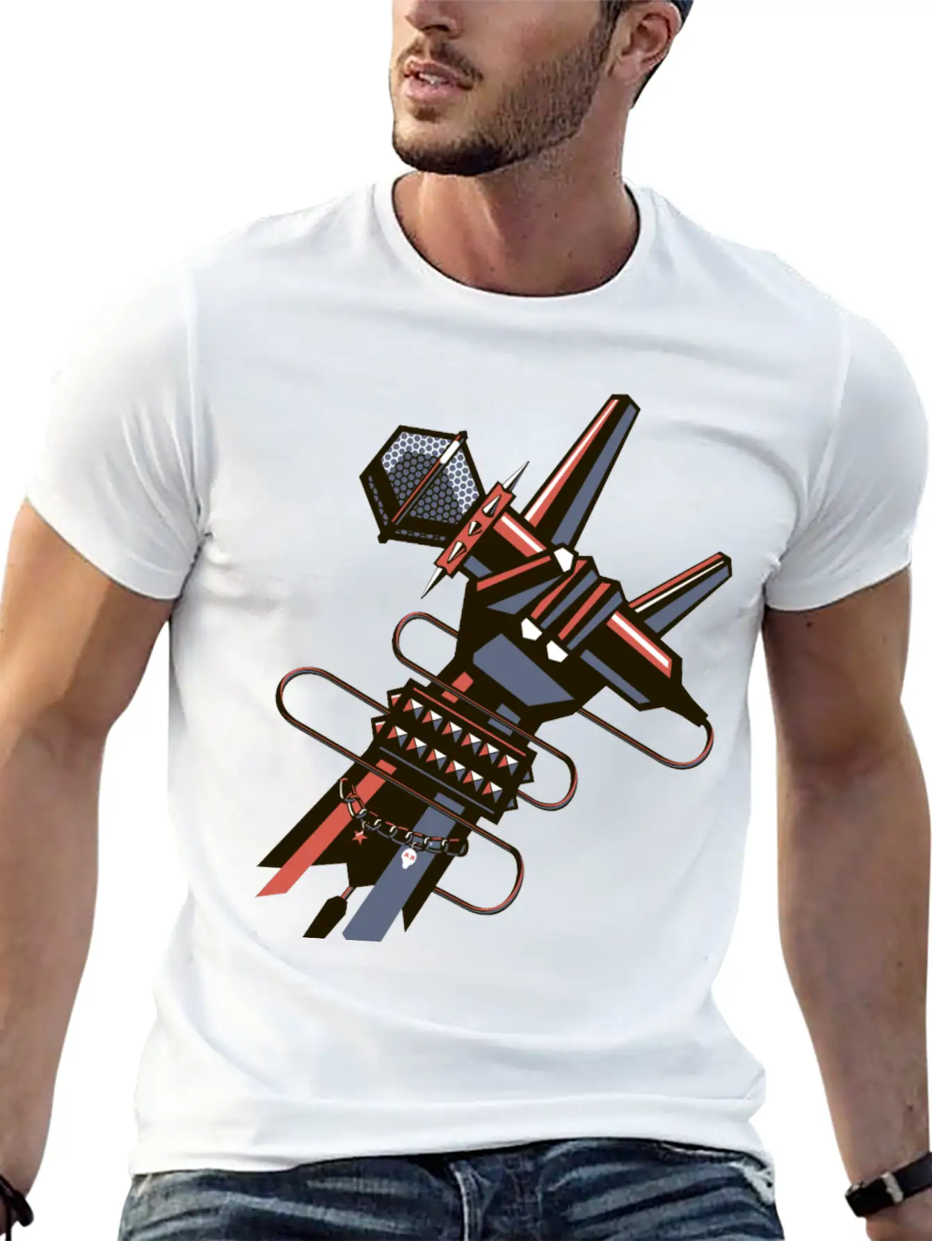 Hand Guitar Unisex Short Sleeve Soft Cotton T-Shirt – Casual Everyday Wear
