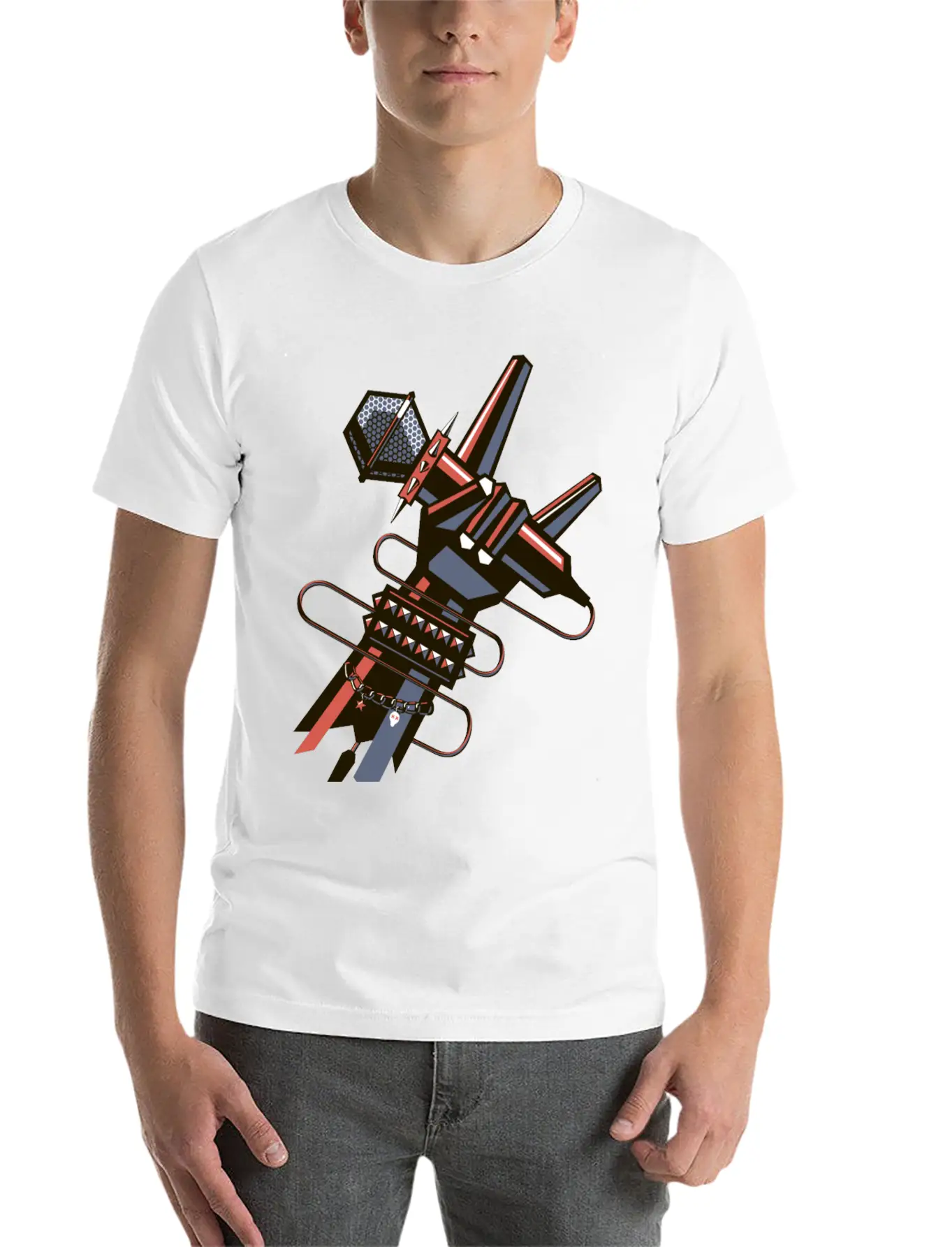 Hand Guitar Unisex Short Sleeve Soft Cotton T-Shirt – Casual Everyday Wear