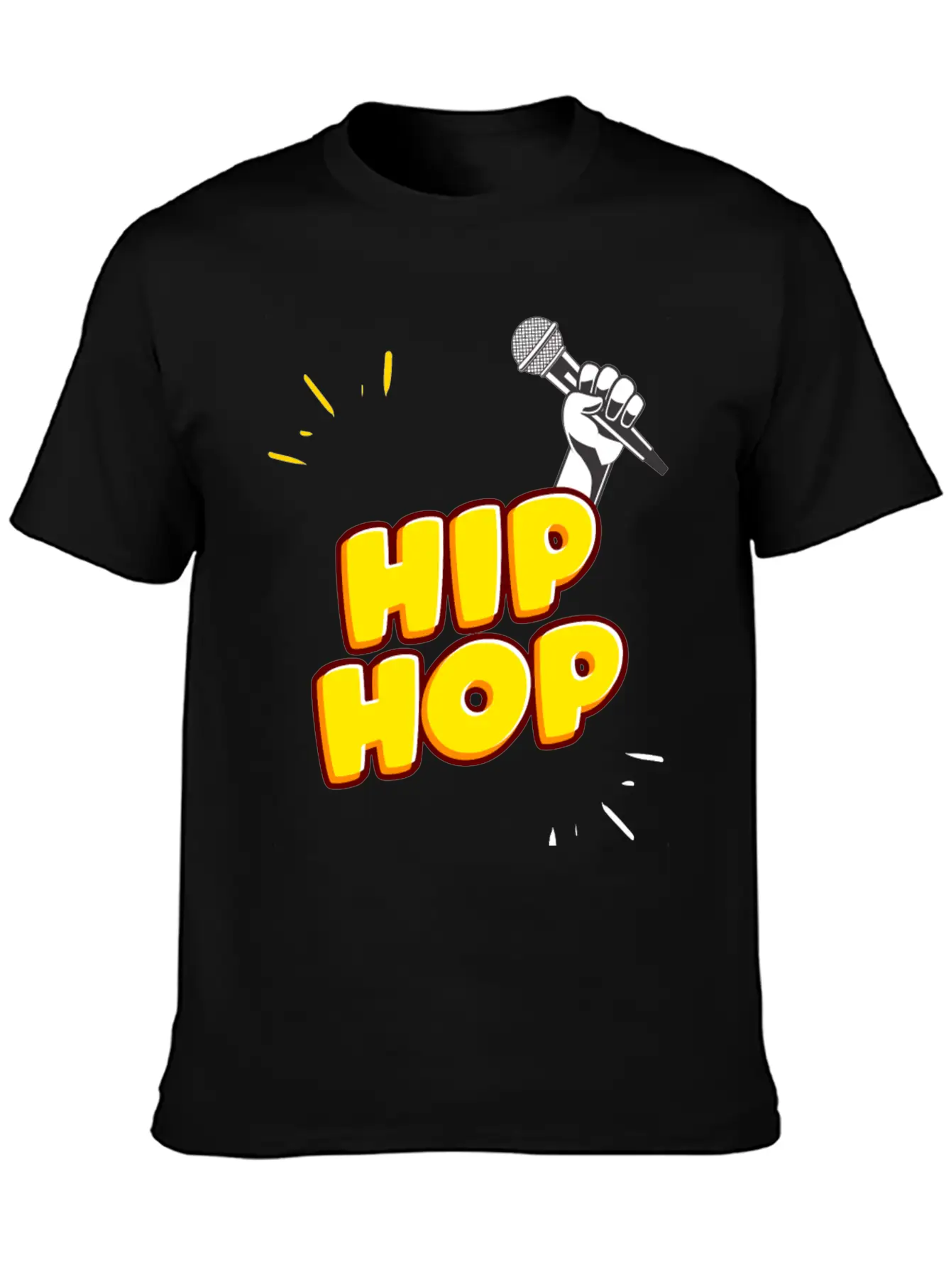 Hand Holding Microphone Essential Unisex Summer Tee – Soft Cotton Casual Fit
