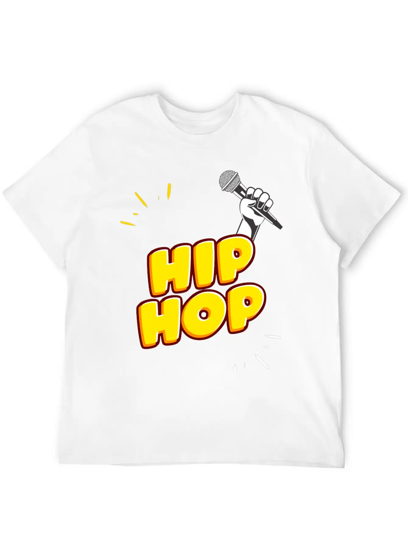 Hand Holding Microphone Essential Unisex Summer Tee – Soft Cotton Casual Fit