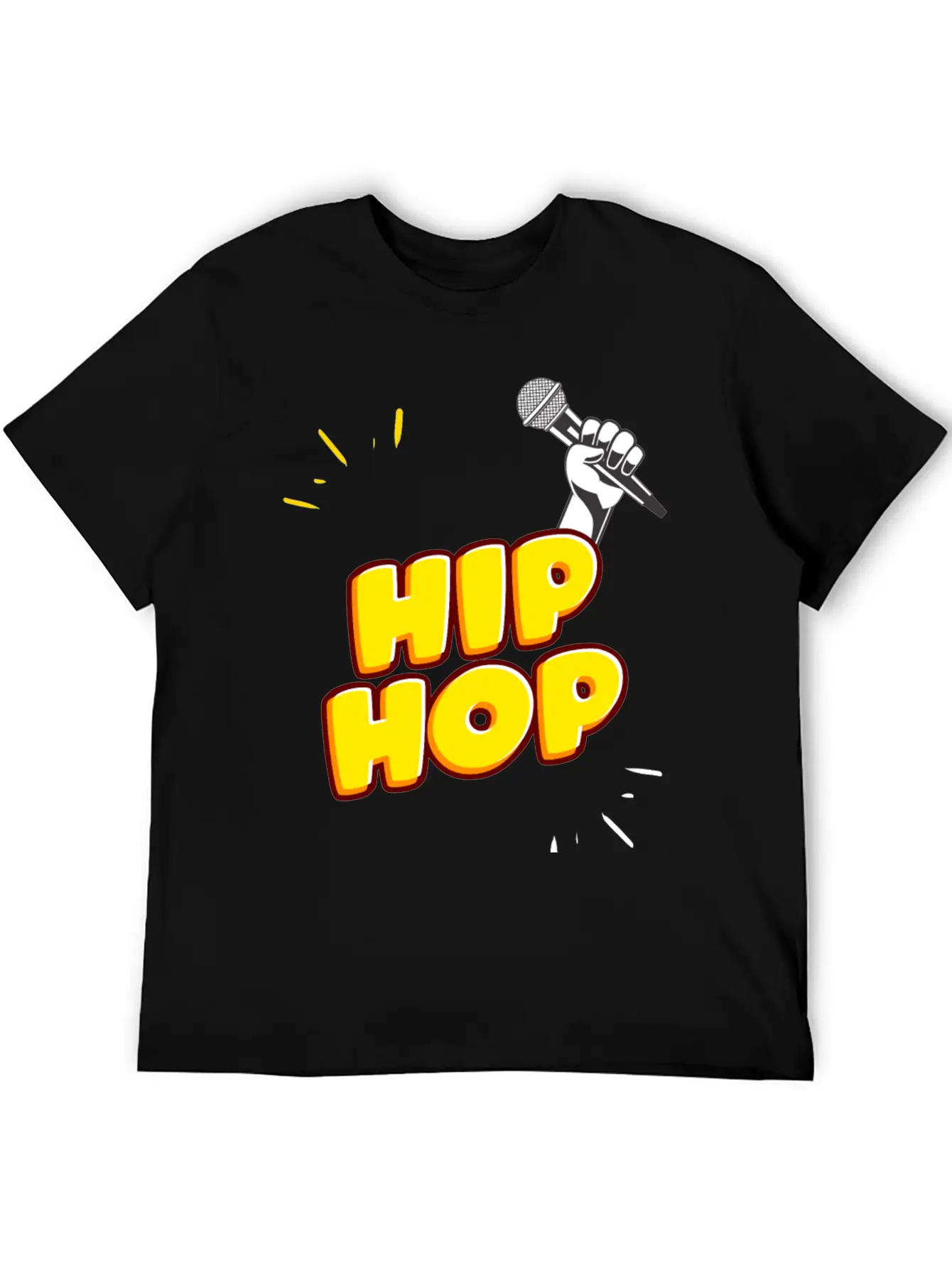 Hand Holding Microphone Essential Unisex Summer Tee – Soft Cotton Casual Fit