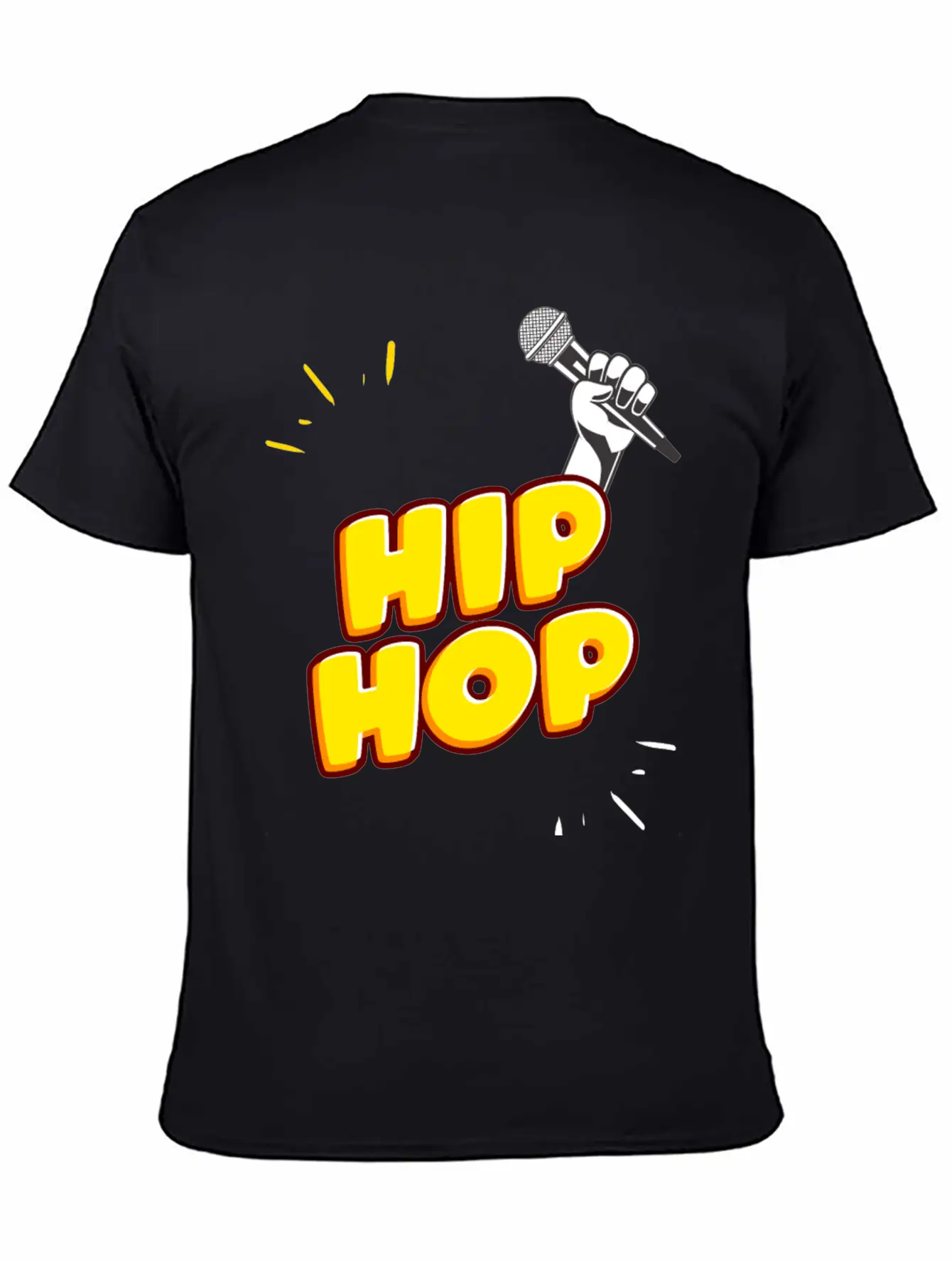 Hand Holding Microphone Essential Unisex Summer Tee – Soft Cotton Casual Fit