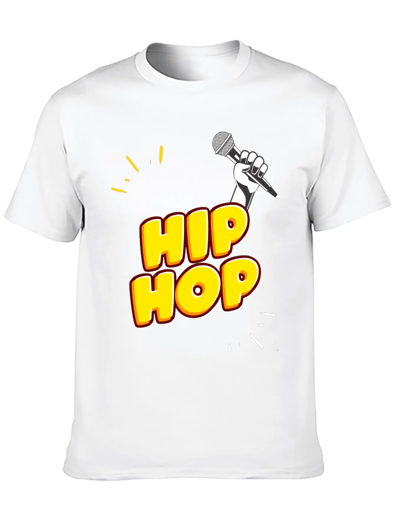 Hand Holding Microphone Essential Unisex Summer Tee – Soft Cotton Casual Fit