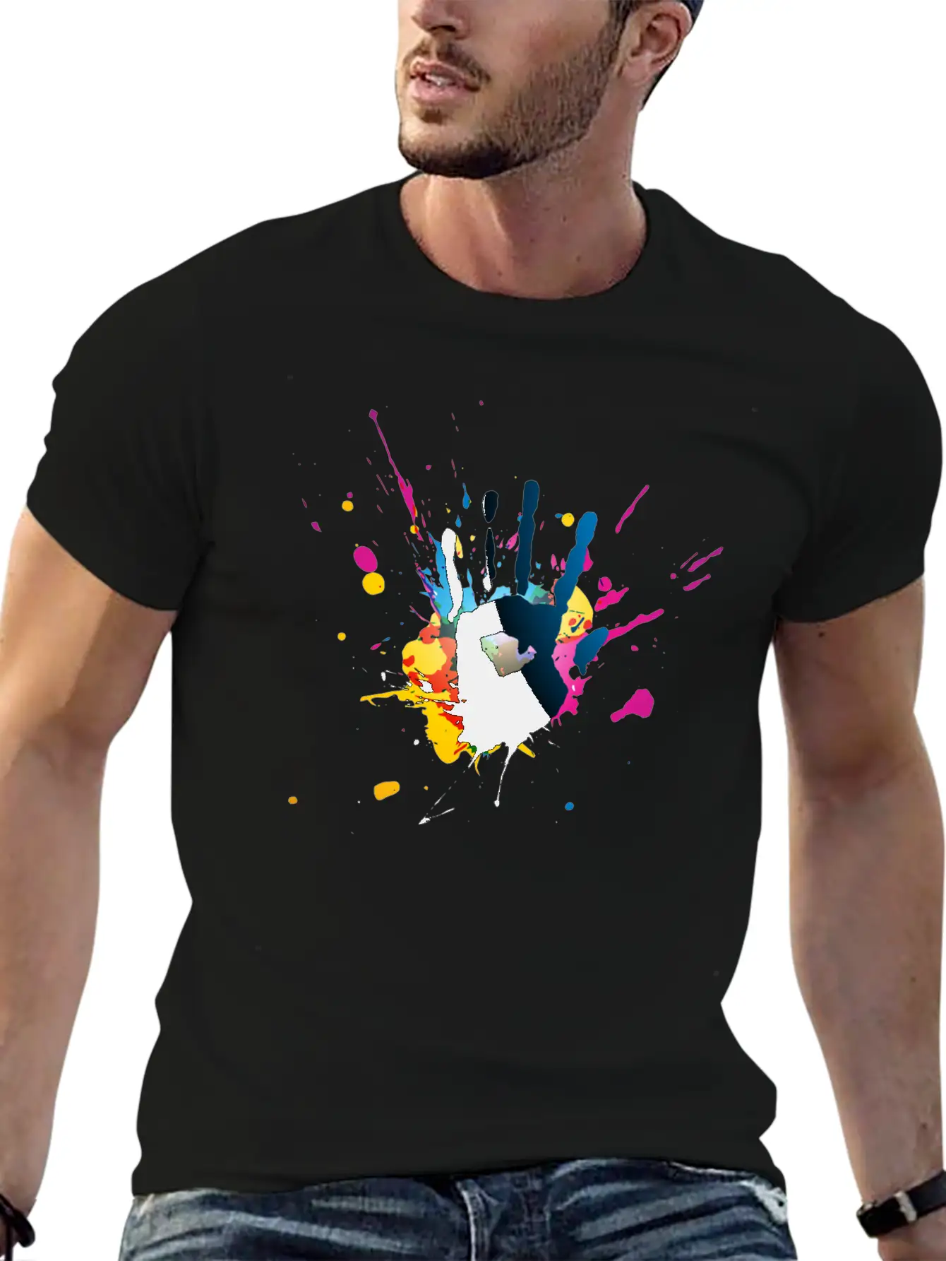 Hands Stylish Everyday T-Shirt – Unisex Basic Cotton Tee