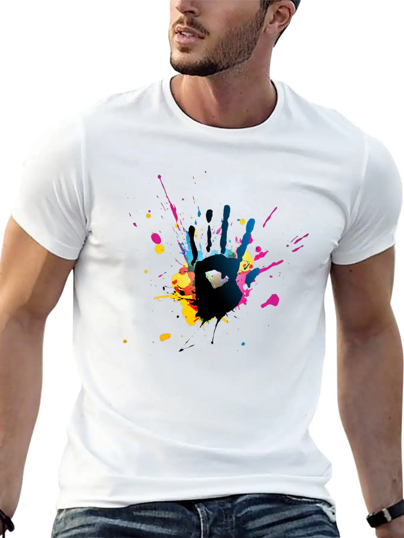 Hands Stylish Everyday T-Shirt – Unisex Basic Cotton Tee