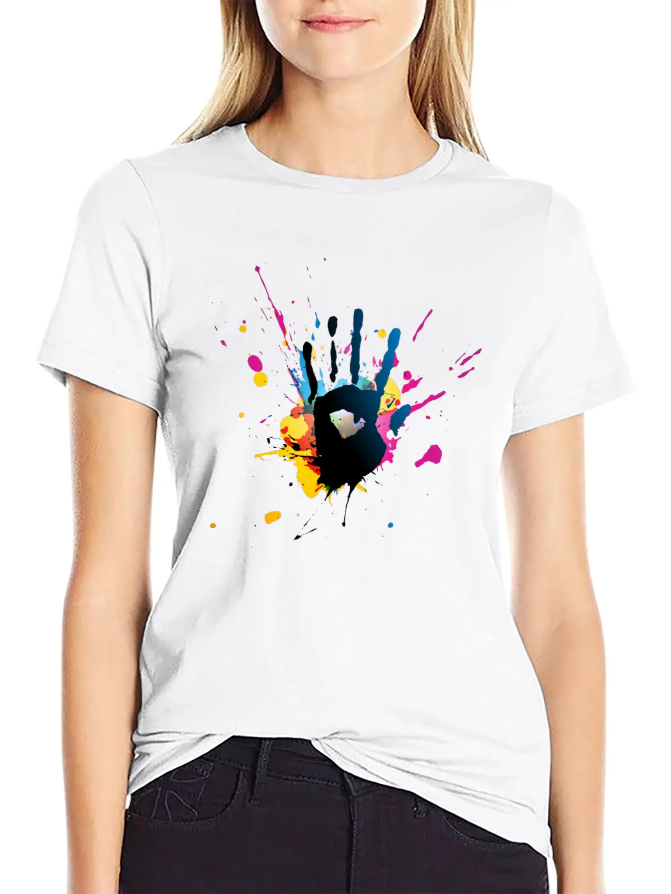 Hands Stylish Everyday T-Shirt – Unisex Basic Cotton Tee