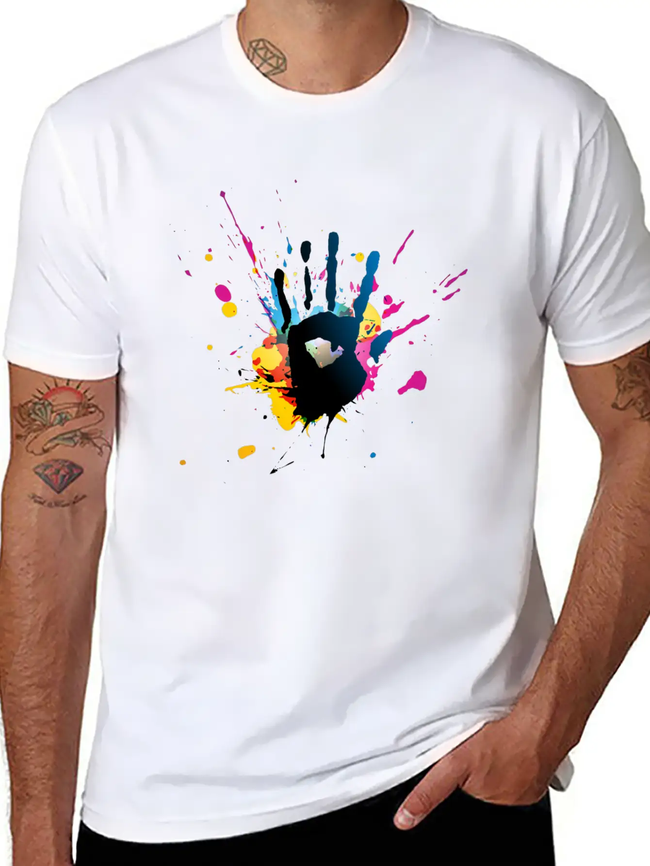 Hands Stylish Everyday T-Shirt – Unisex Basic Cotton Tee